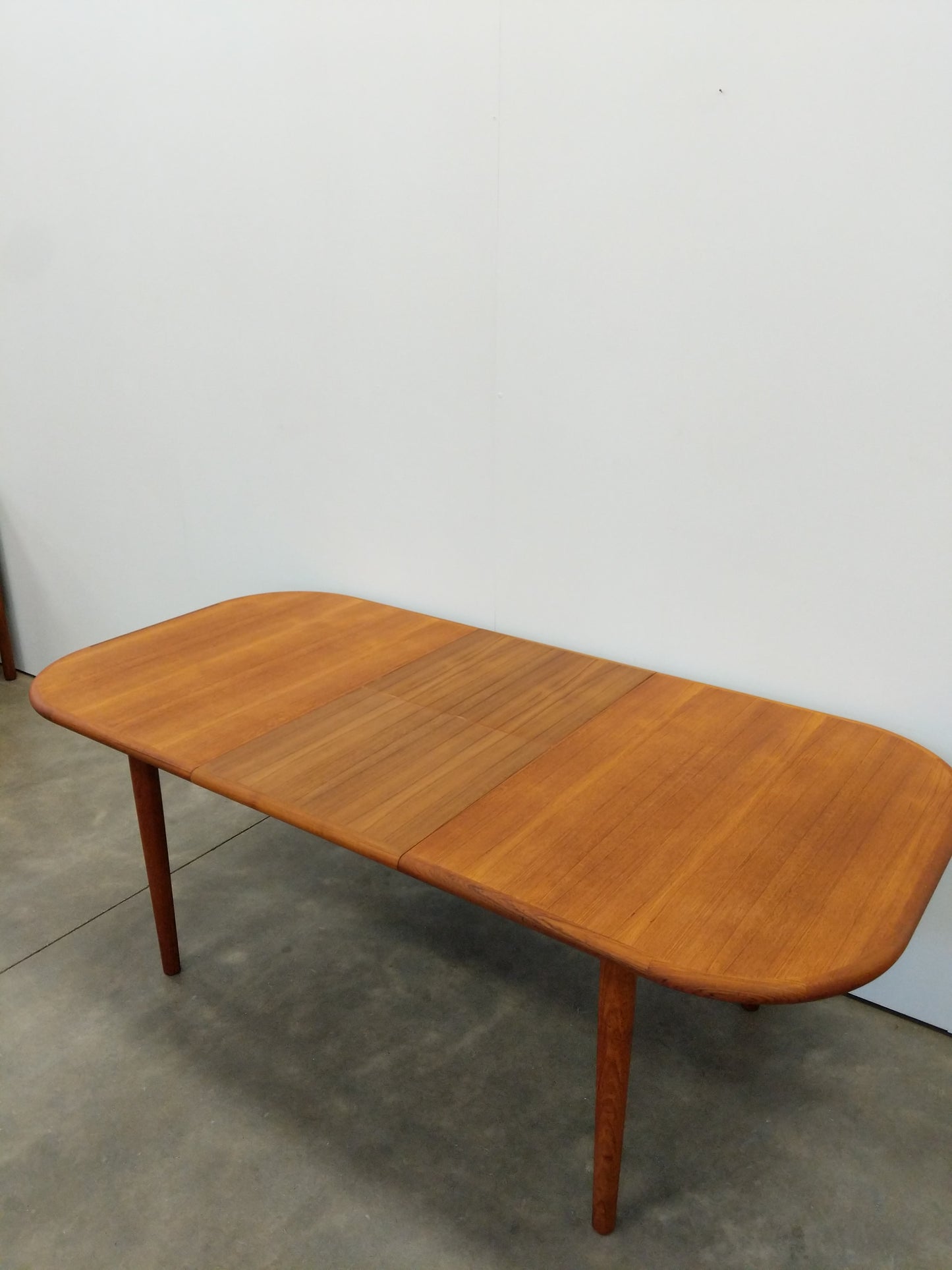 Vintage Mid Century Modern Teak Extendable Dining Table