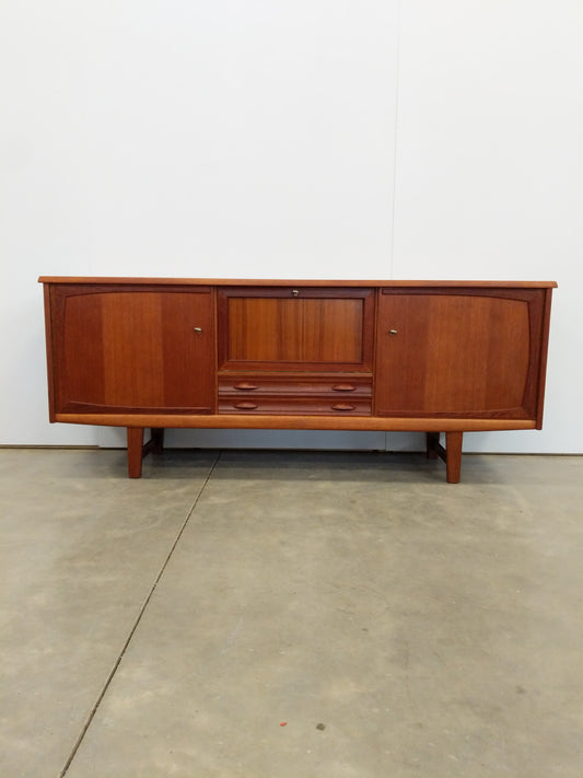 Vintage Mid Century Modern Teak Credenza