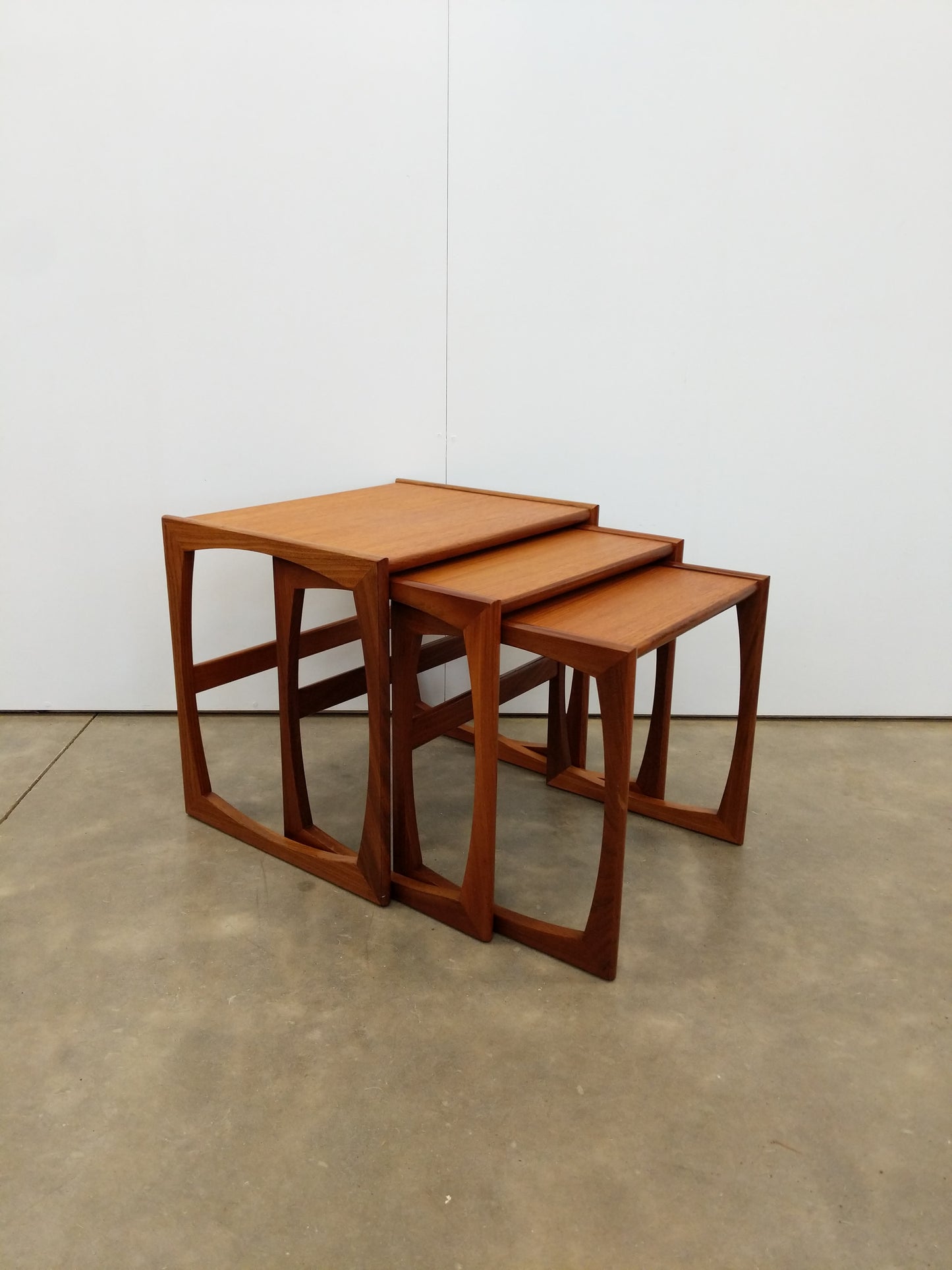 Set of Vintage Mid Century Modern Teak Nesting Tables by G Plan