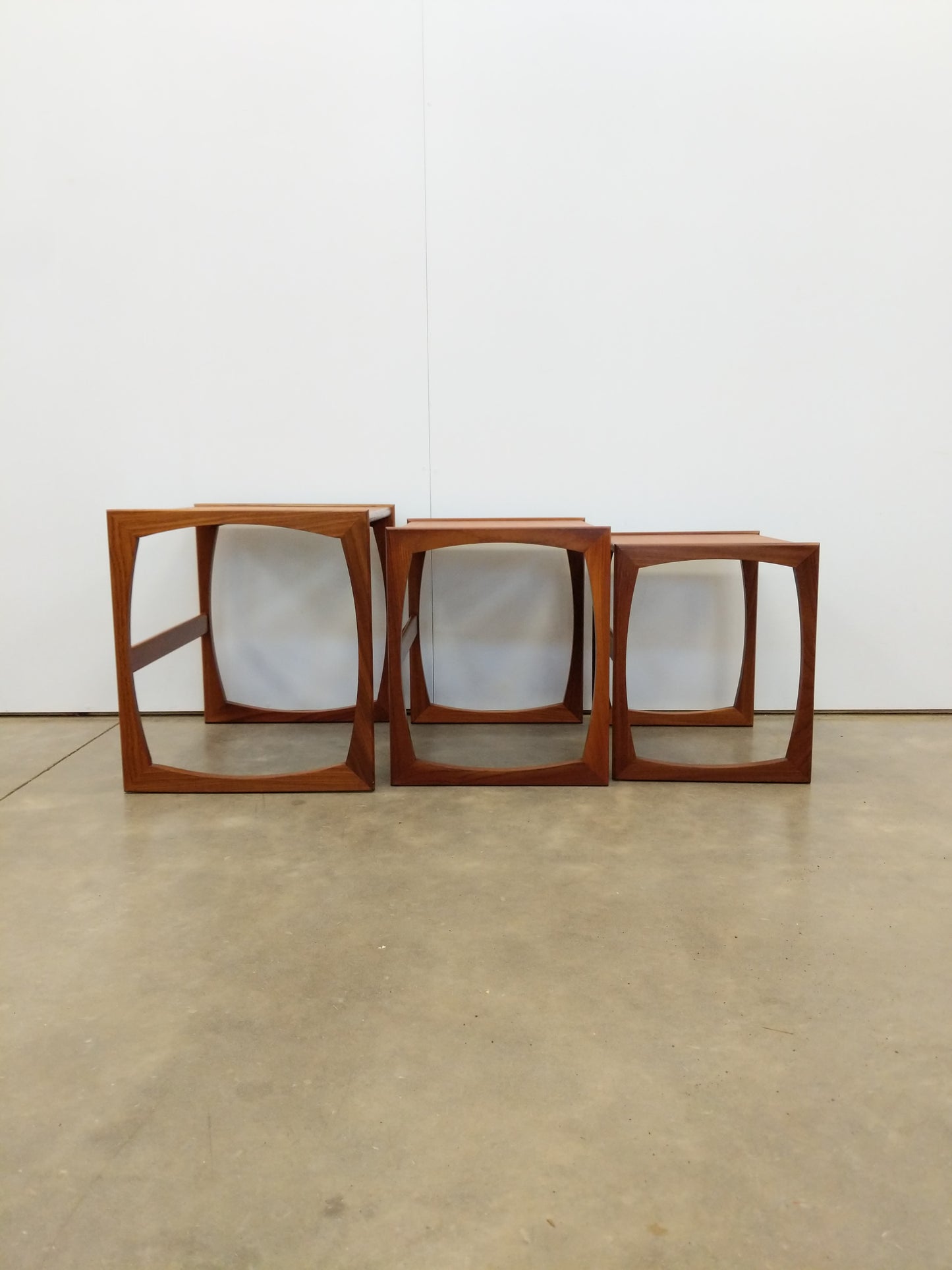 Set of Vintage Mid Century Modern Teak Nesting Tables by G Plan