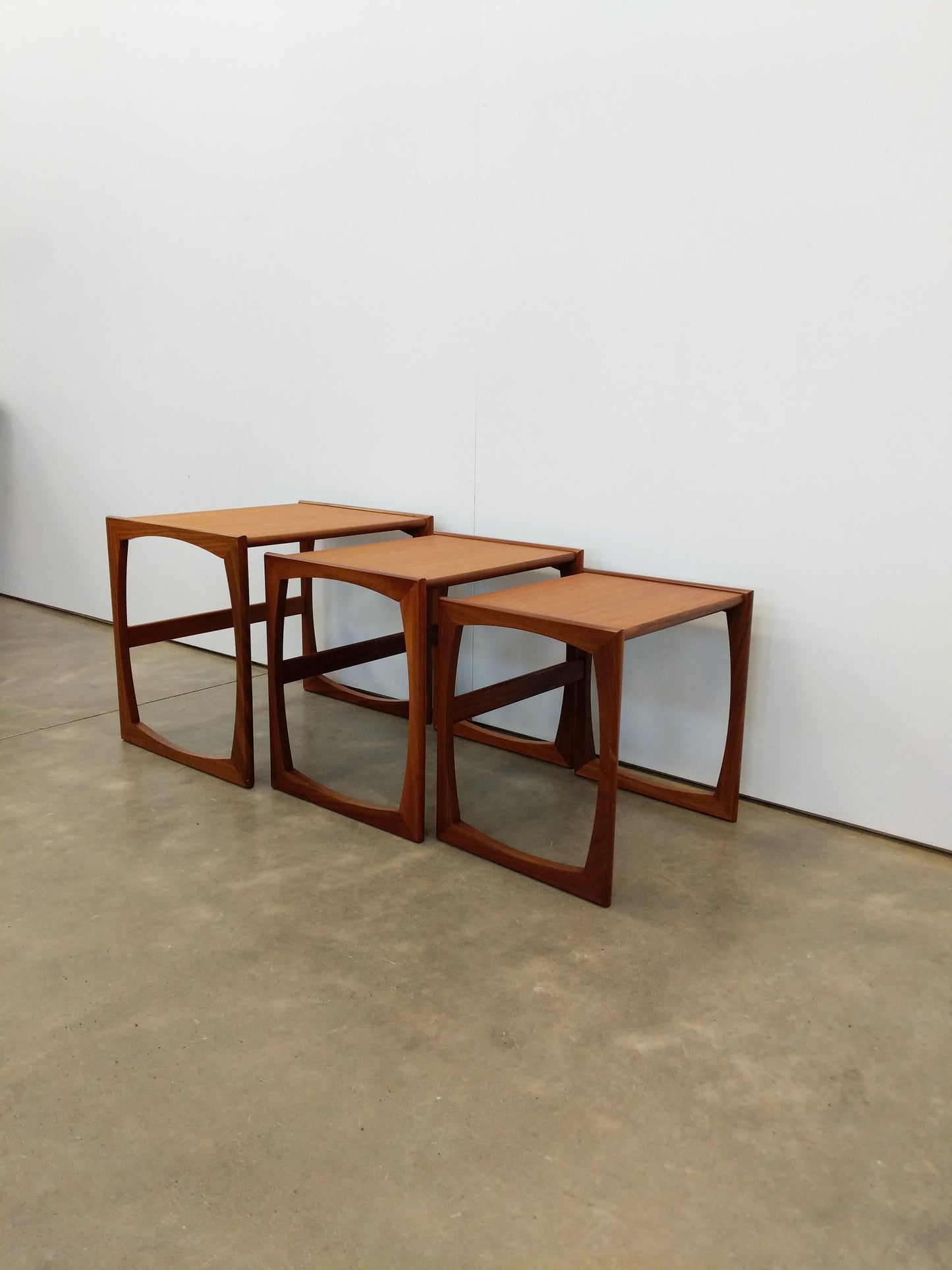 Set of Vintage Mid Century Modern Teak Nesting Tables by G Plan