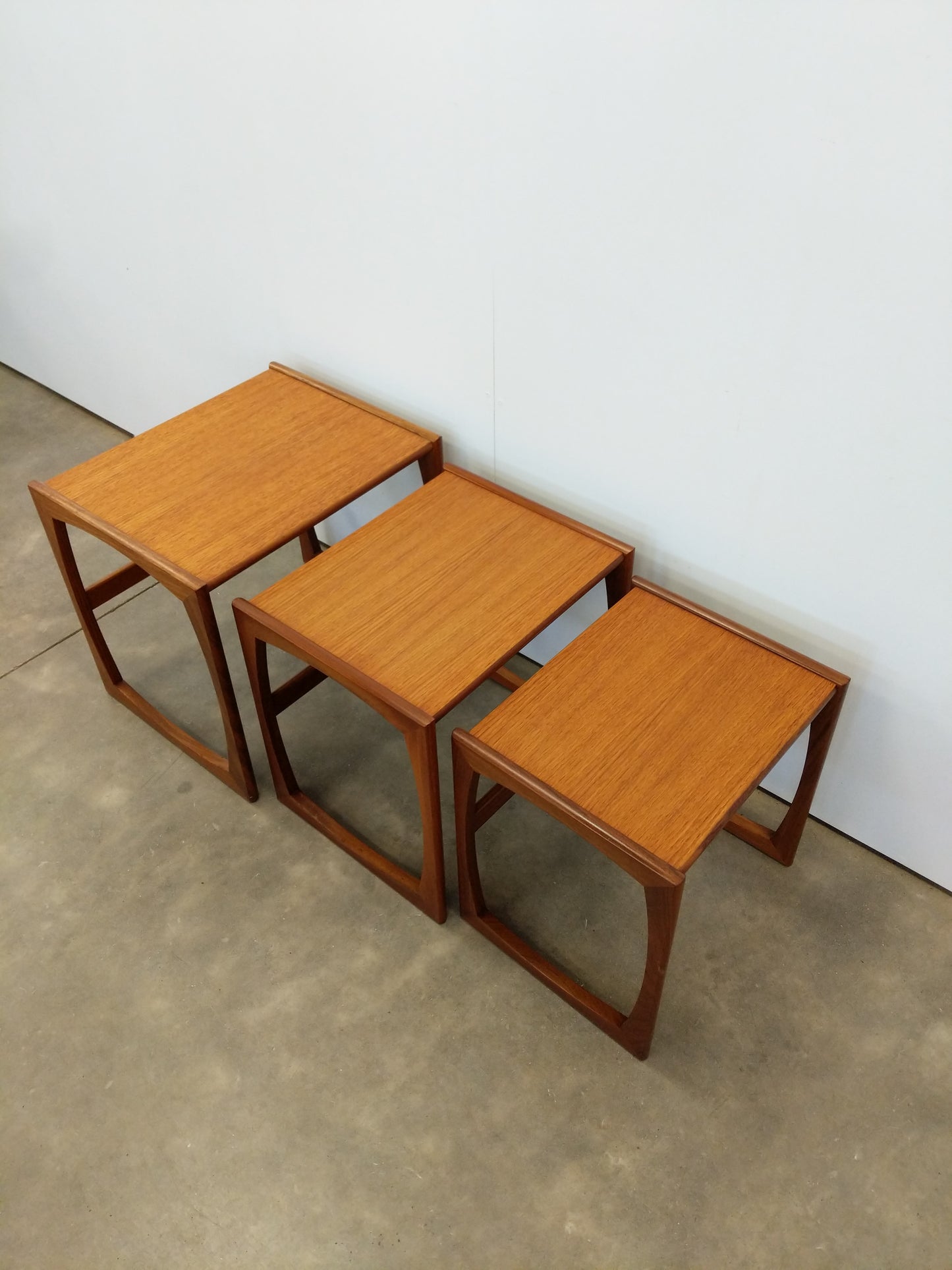 Set of Vintage Mid Century Modern Teak Nesting Tables by G Plan