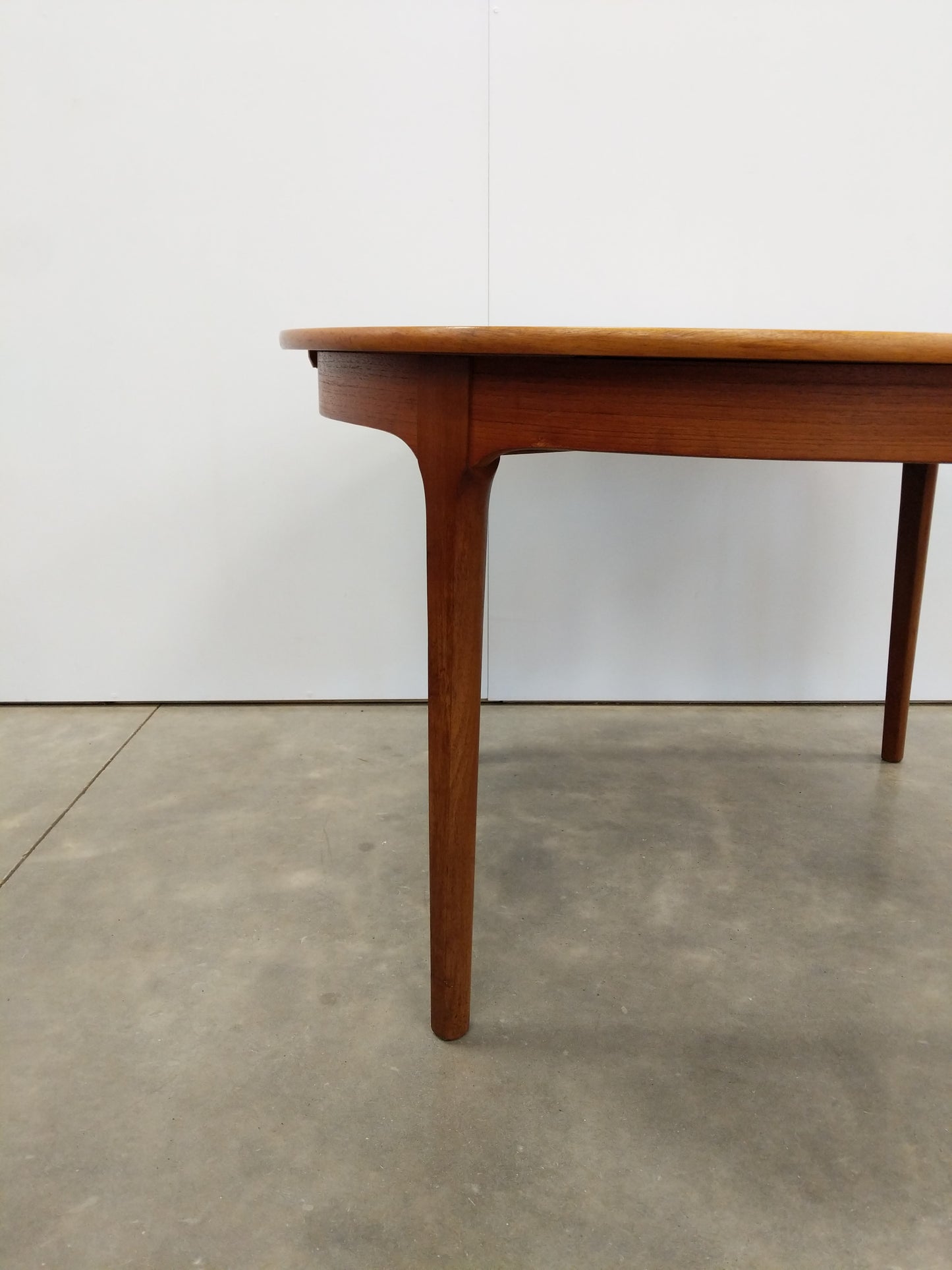 Vintage Mid Century Modern Teak Extendable Dining Table by Nathan