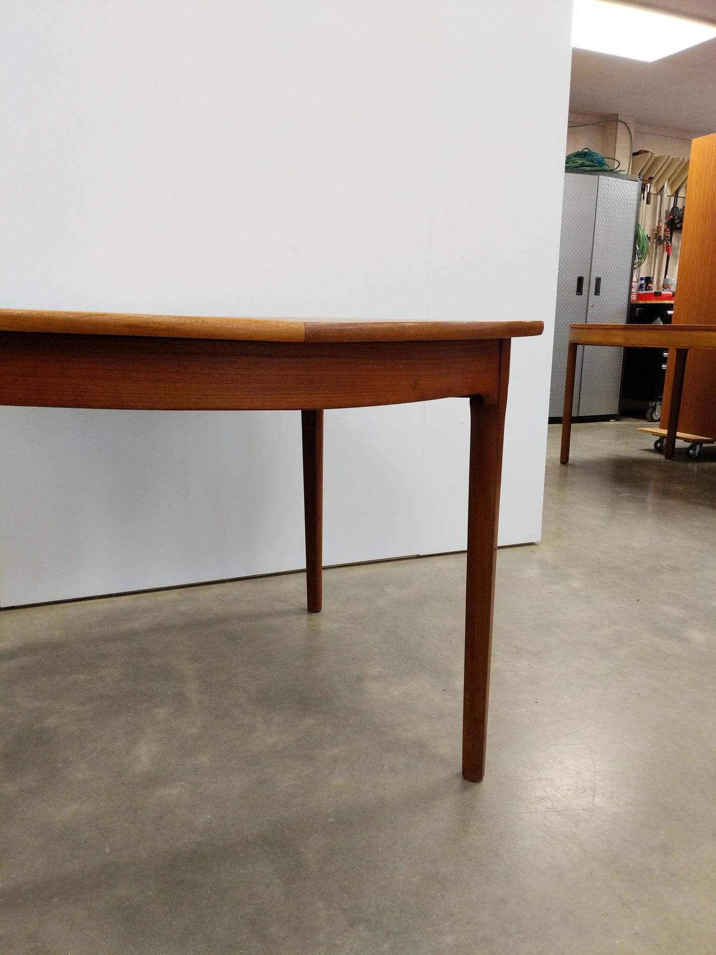 Vintage Mid Century Modern Teak Extendable Dining Table by Nathan