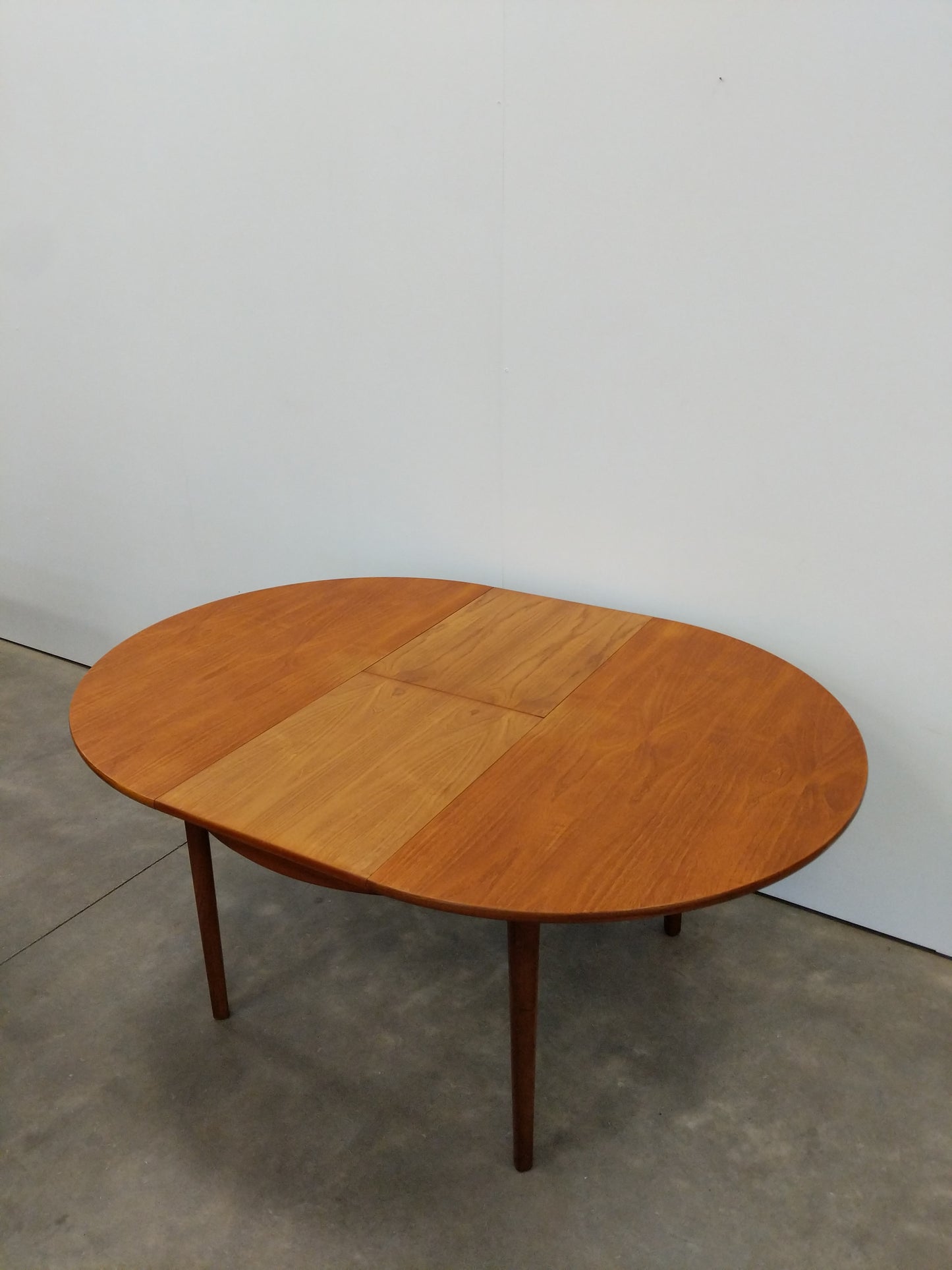 Vintage Mid Century Modern Teak Extendable Dining Table by Nathan
