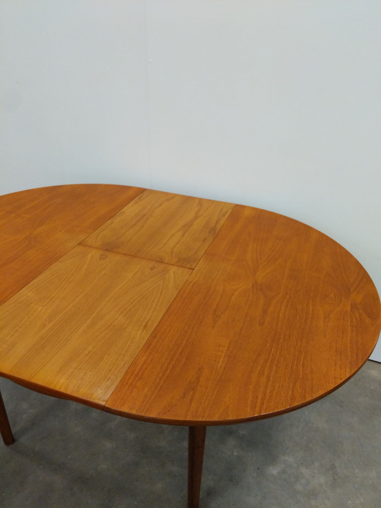 Vintage Mid Century Modern Teak Extendable Dining Table by Nathan