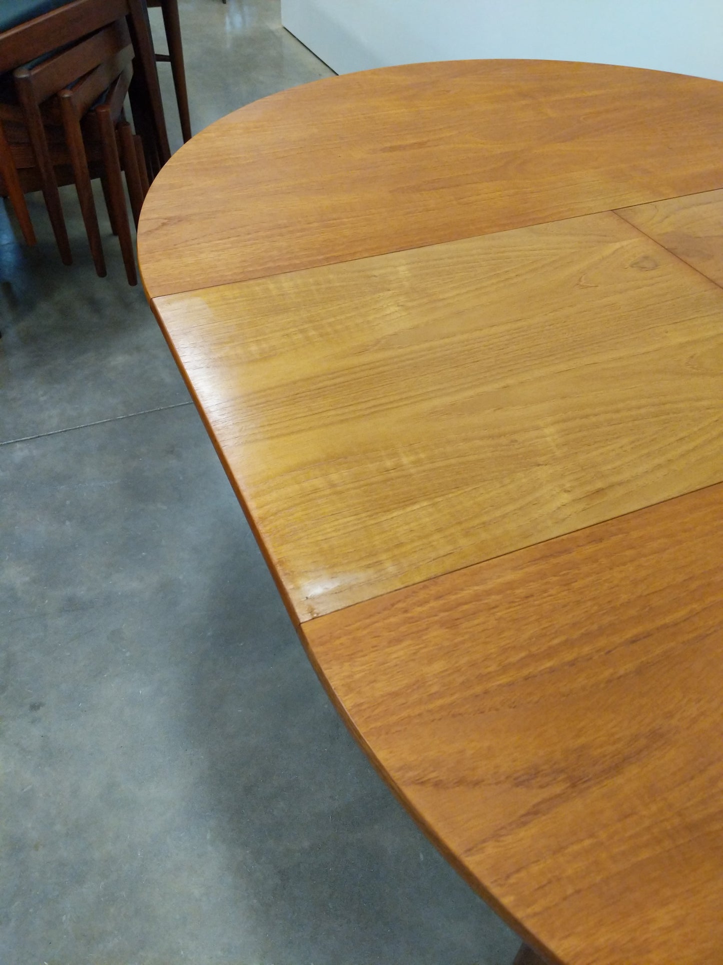 Vintage Mid Century Modern Teak Extendable Dining Table by Nathan