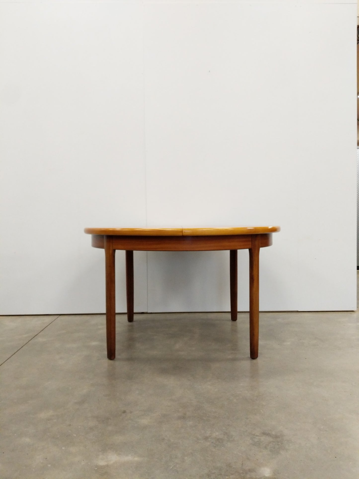 Vintage Mid Century Modern Teak Extendable Dining Table