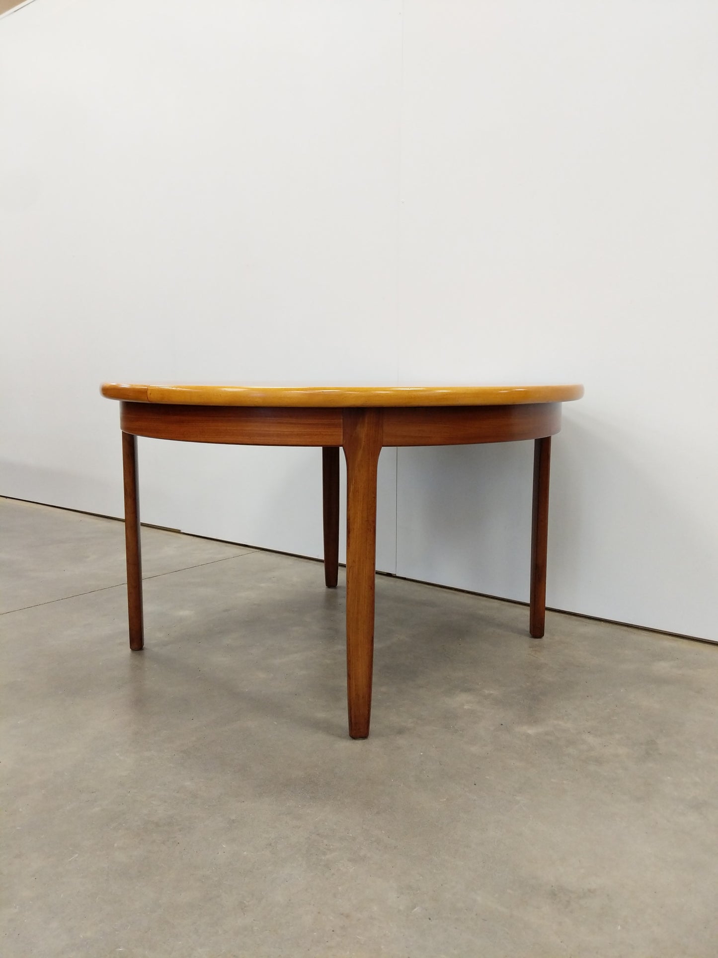 Vintage Mid Century Modern Teak Extendable Dining Table