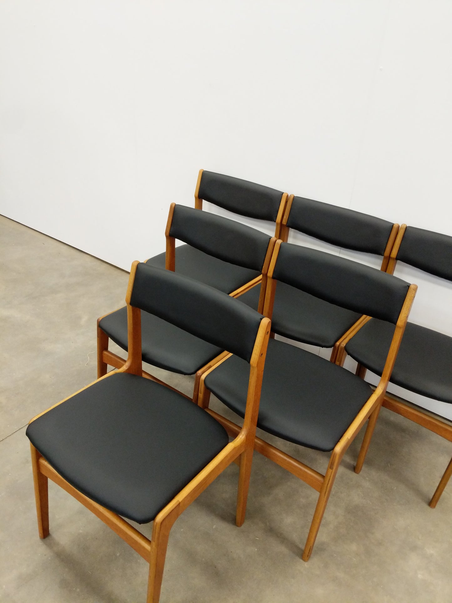 Set of 6 Vintage Danish Modern Dining Chairs by Erik Buch