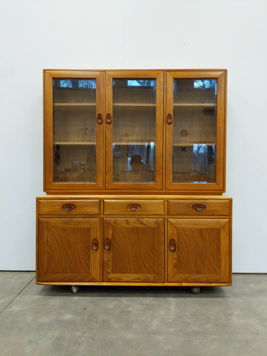 Vintage Sideboard / Hutch / China Cabinet by Ercol