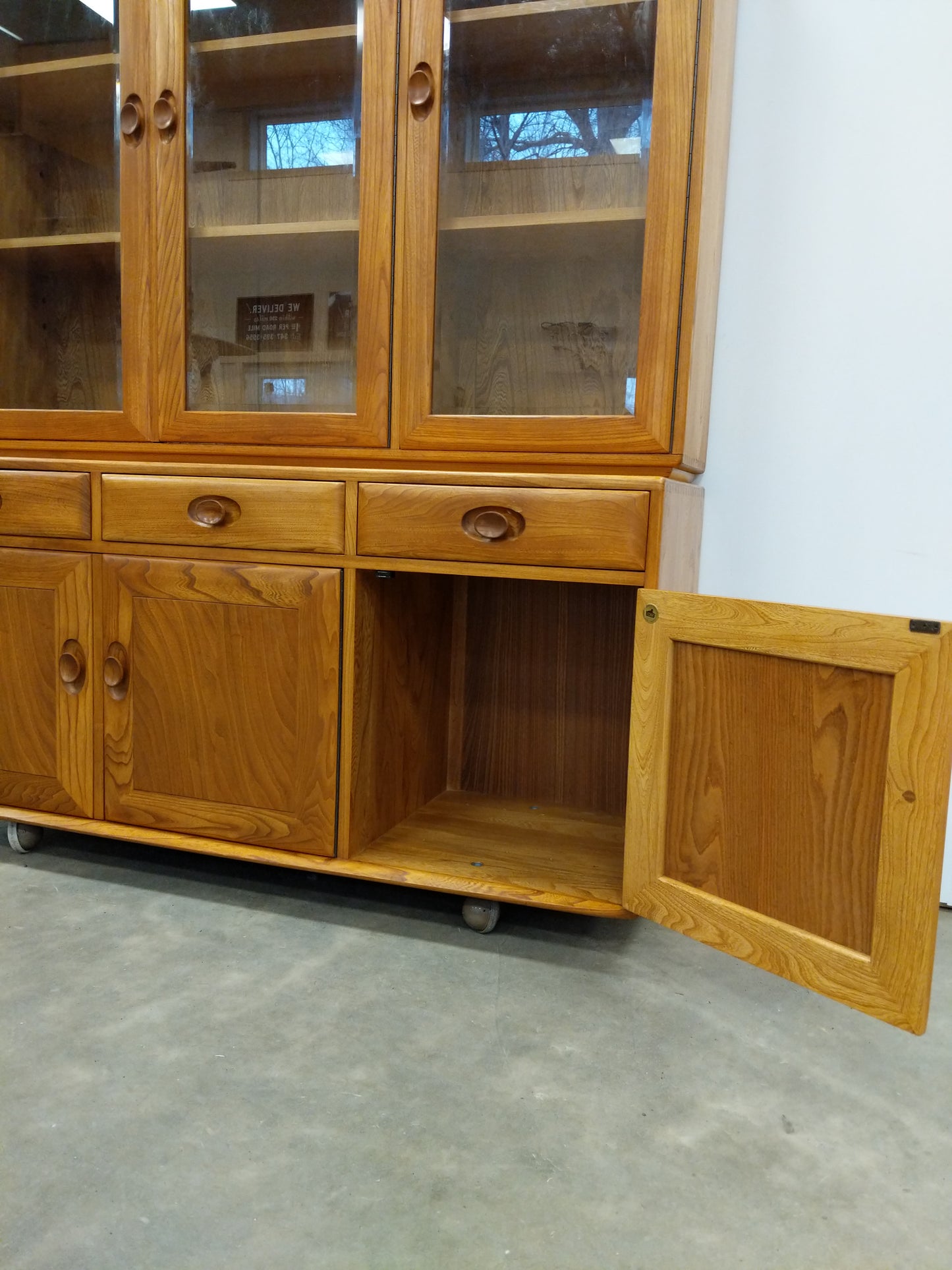 Vintage Sideboard / Hutch / China Cabinet by Ercol