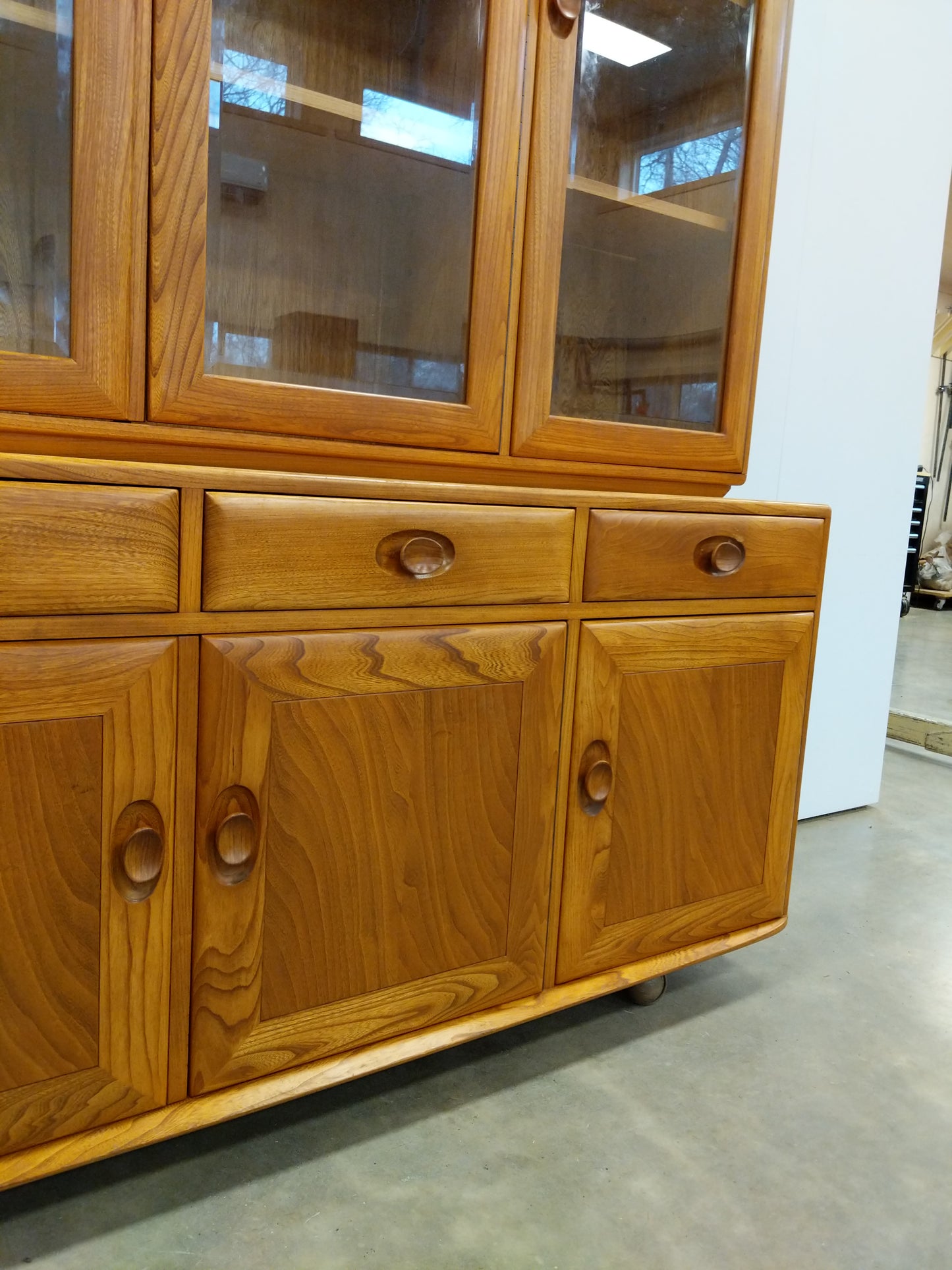 Vintage Sideboard / Hutch / China Cabinet by Ercol