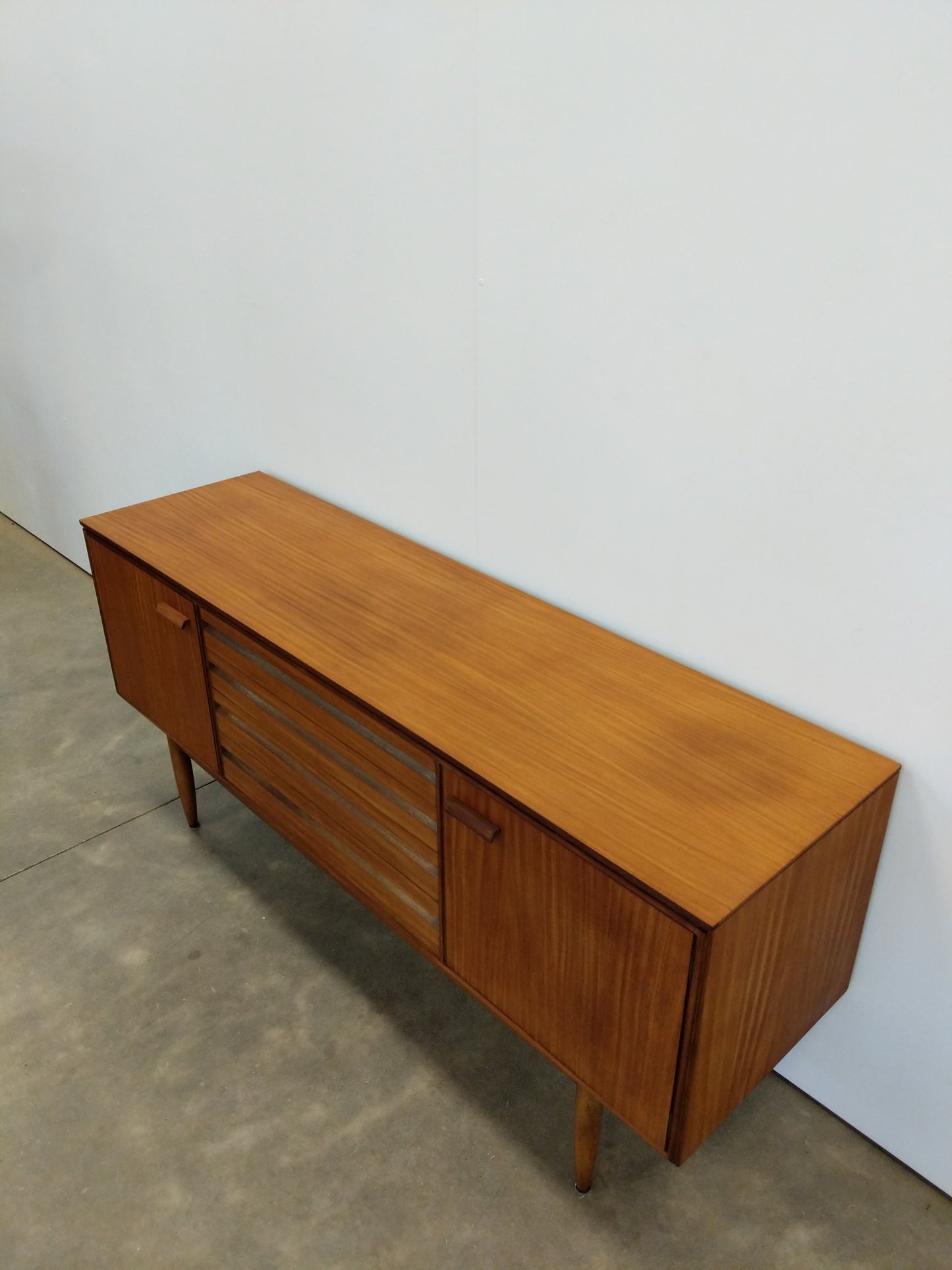 Vintage Mid Century Modern Teak Credenza by White & Newton