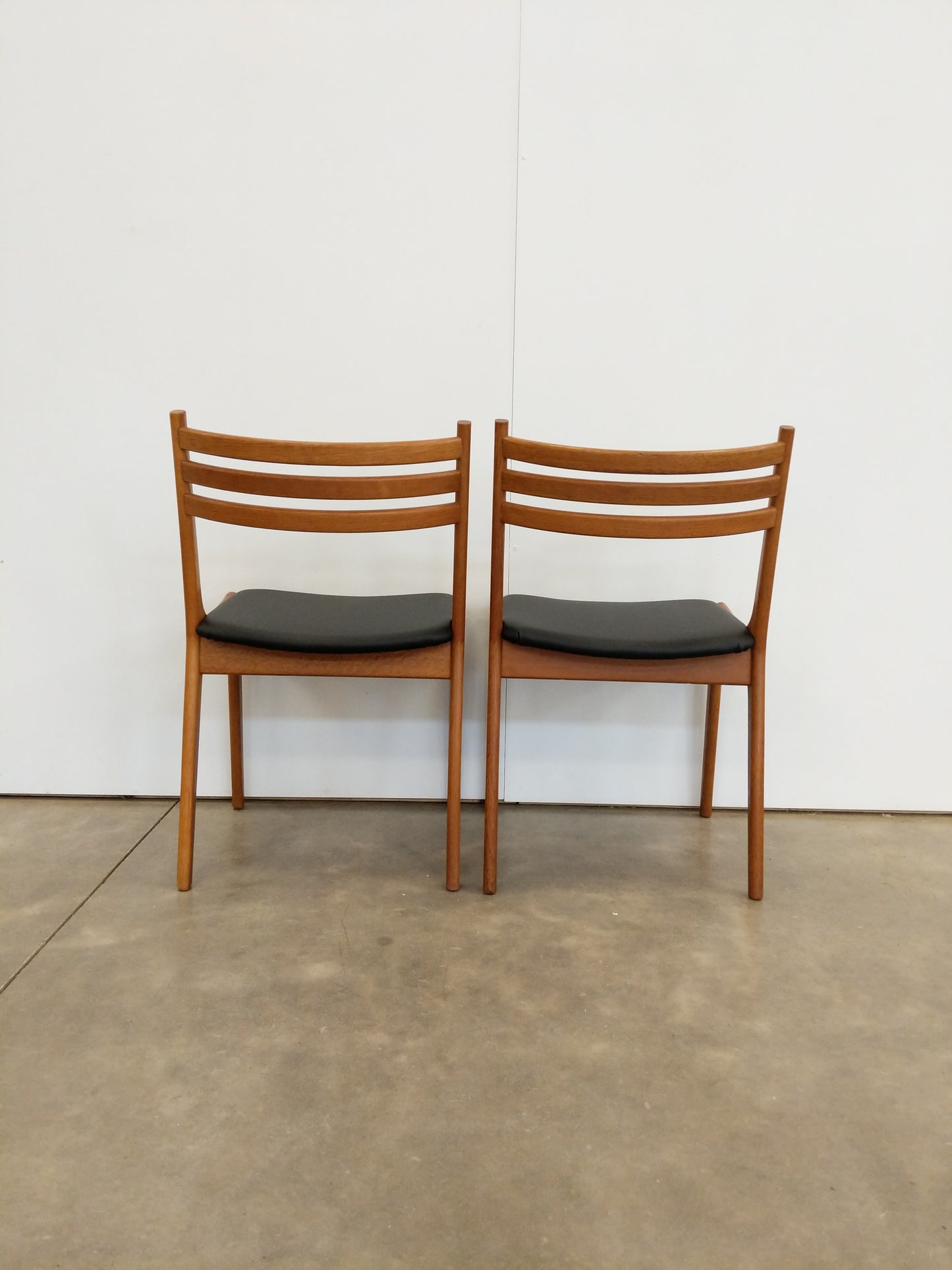 Pair of Vintage Danish Modern Oak Dining Chairs by Korup