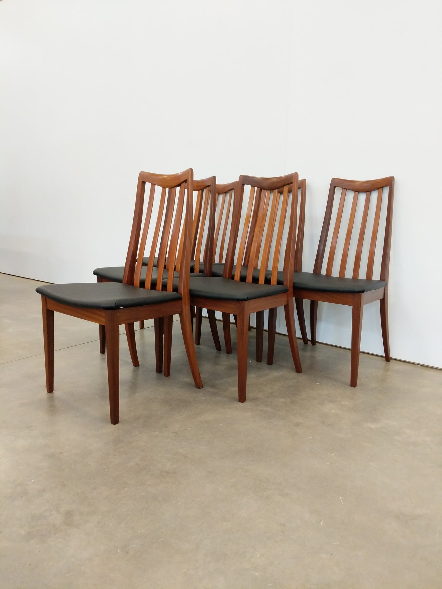 Set of 6 Vintage Mid Century Modern Dining Chairs by G Plan