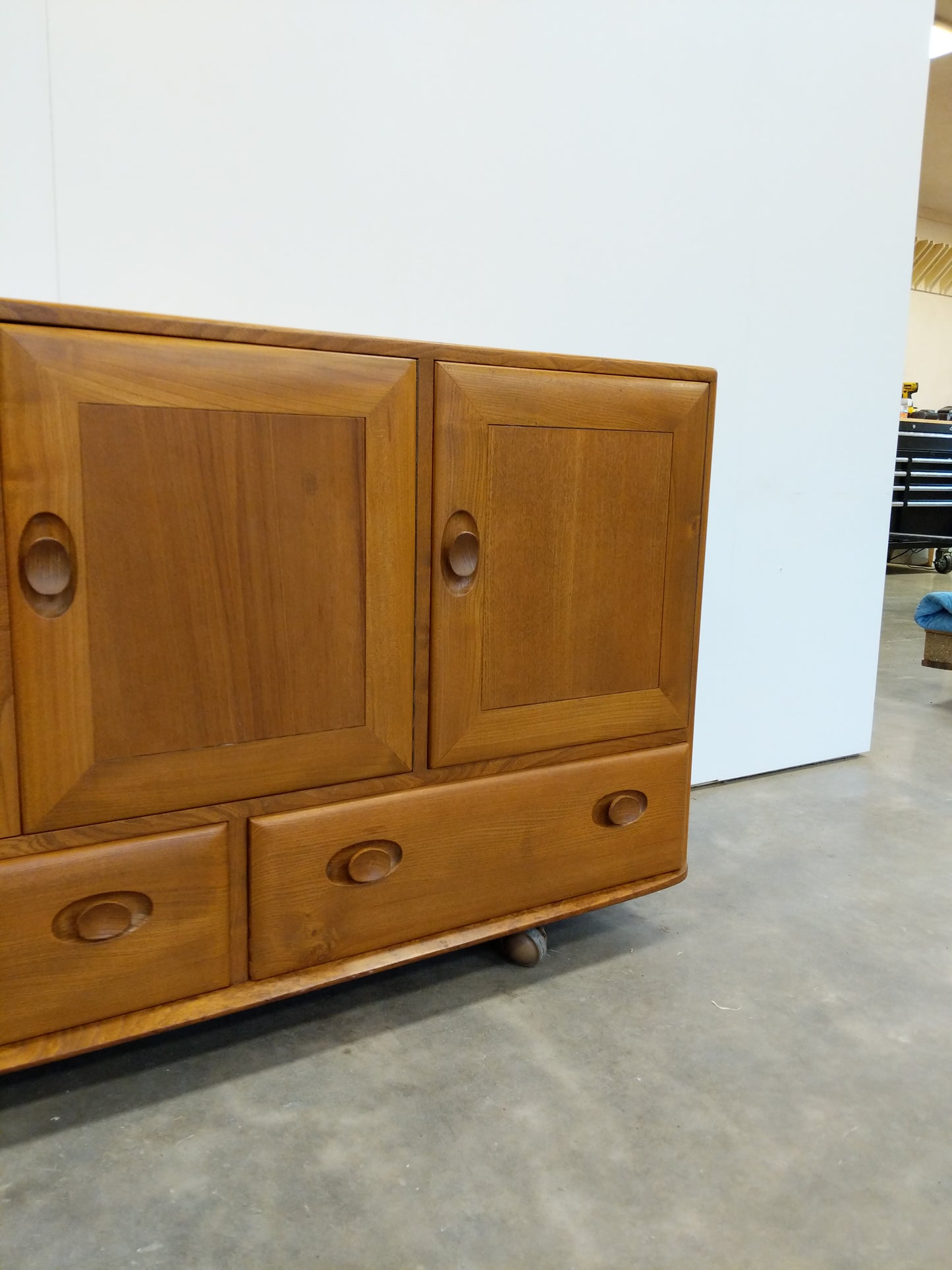 Vintage Mid Century Modern Credenza / Sideboard by Ercol