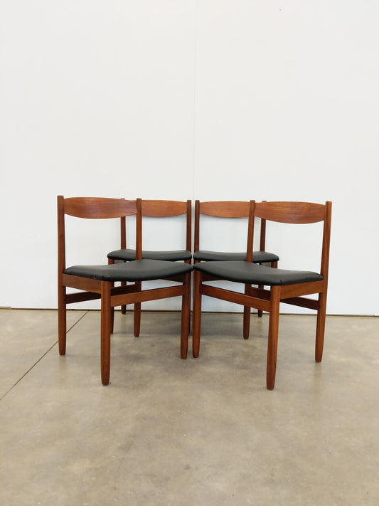 Set of 4 Vintage Mid Century Modern Dining Chairs