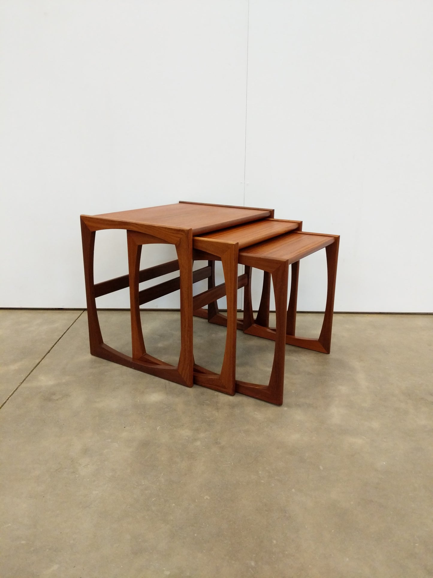 Set of Vintage Mid Century Modern Teak Nesting Tables by G Plan