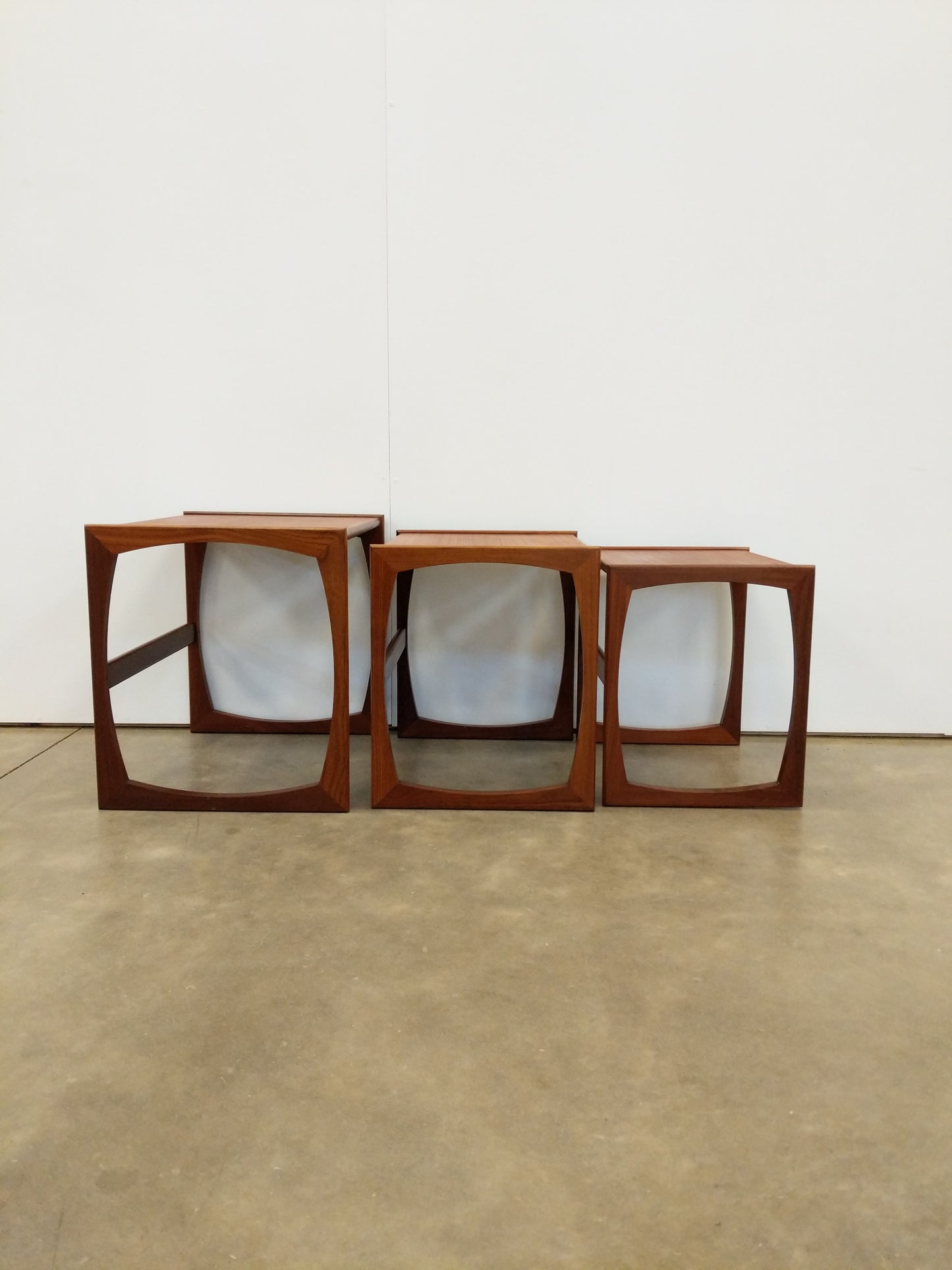 Set of Vintage Mid Century Modern Teak Nesting Tables by G Plan