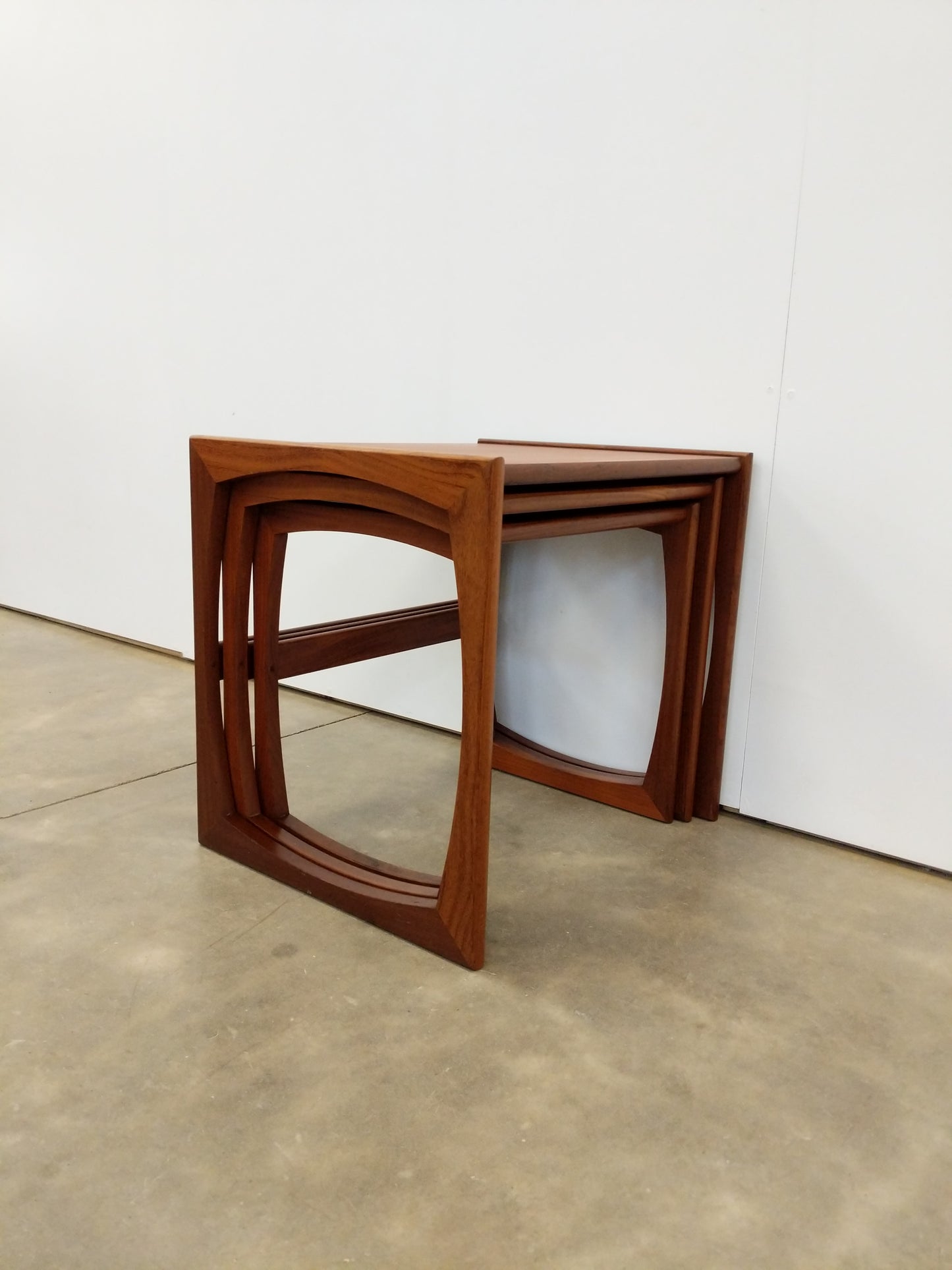 Set of Vintage Mid Century Modern Teak Nesting Tables by G Plan