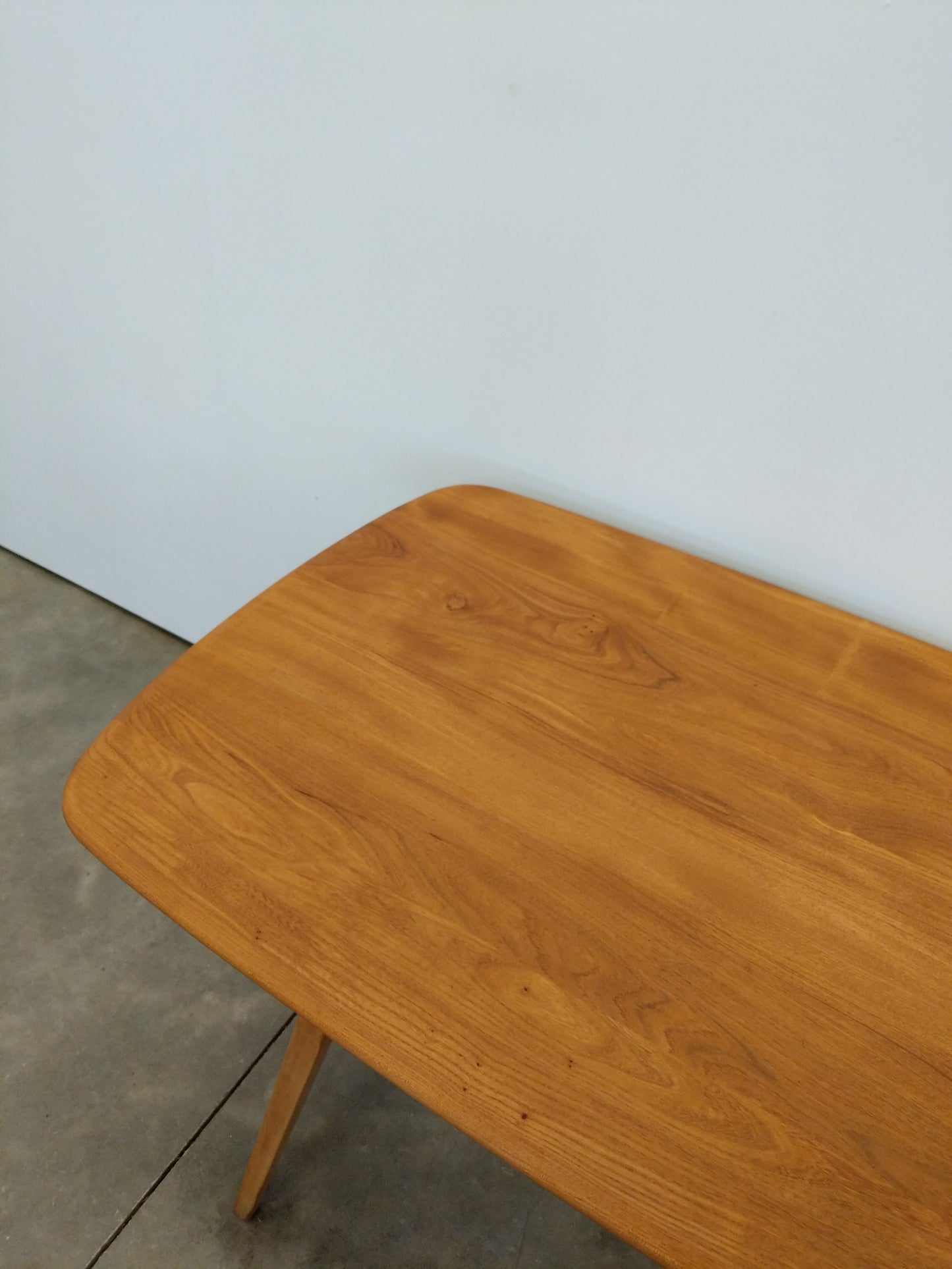 Vintage Ercol Mid Century Modern Plank Dining Table