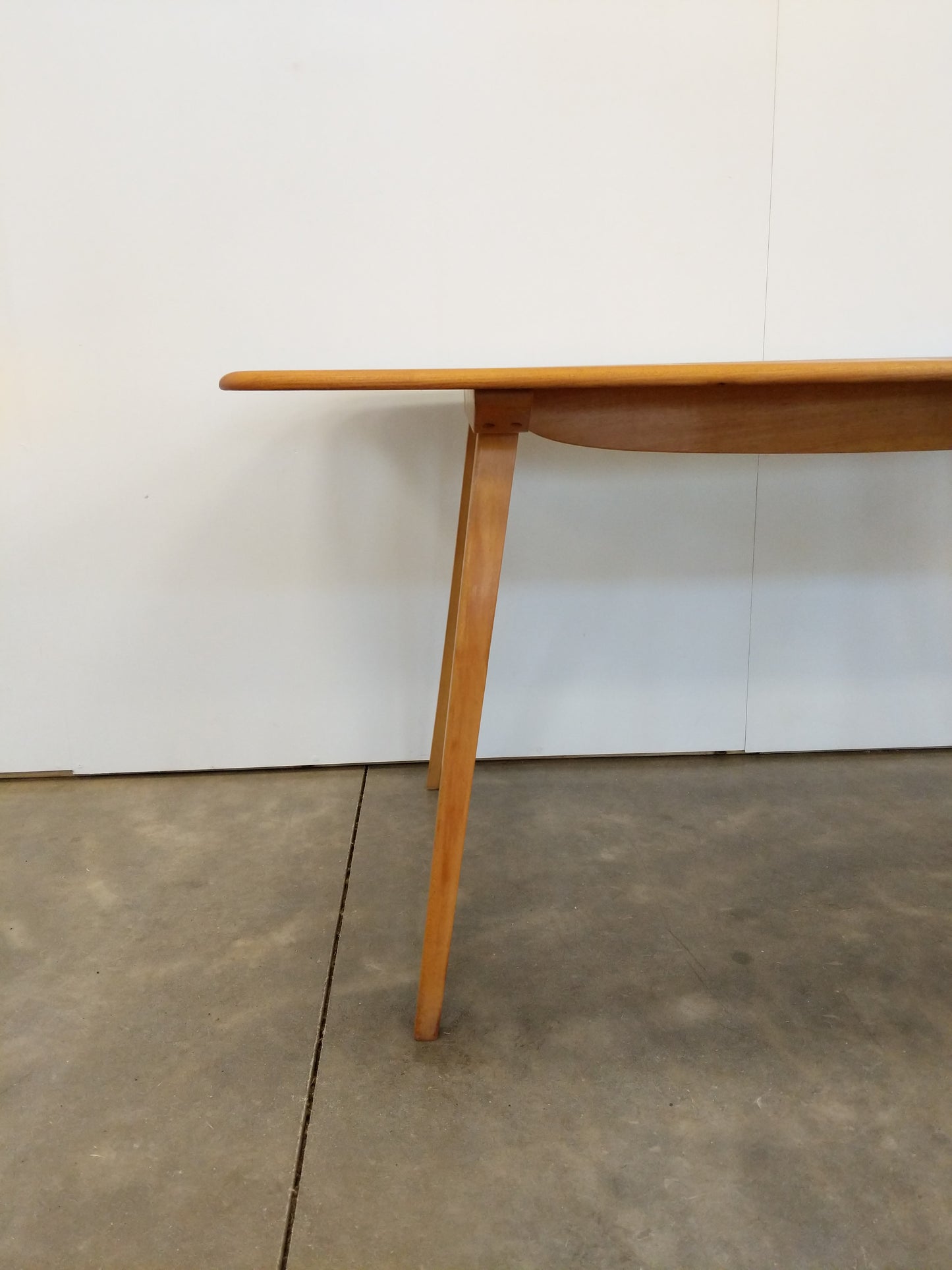 Vintage Ercol Mid Century Modern Plank Dining Table