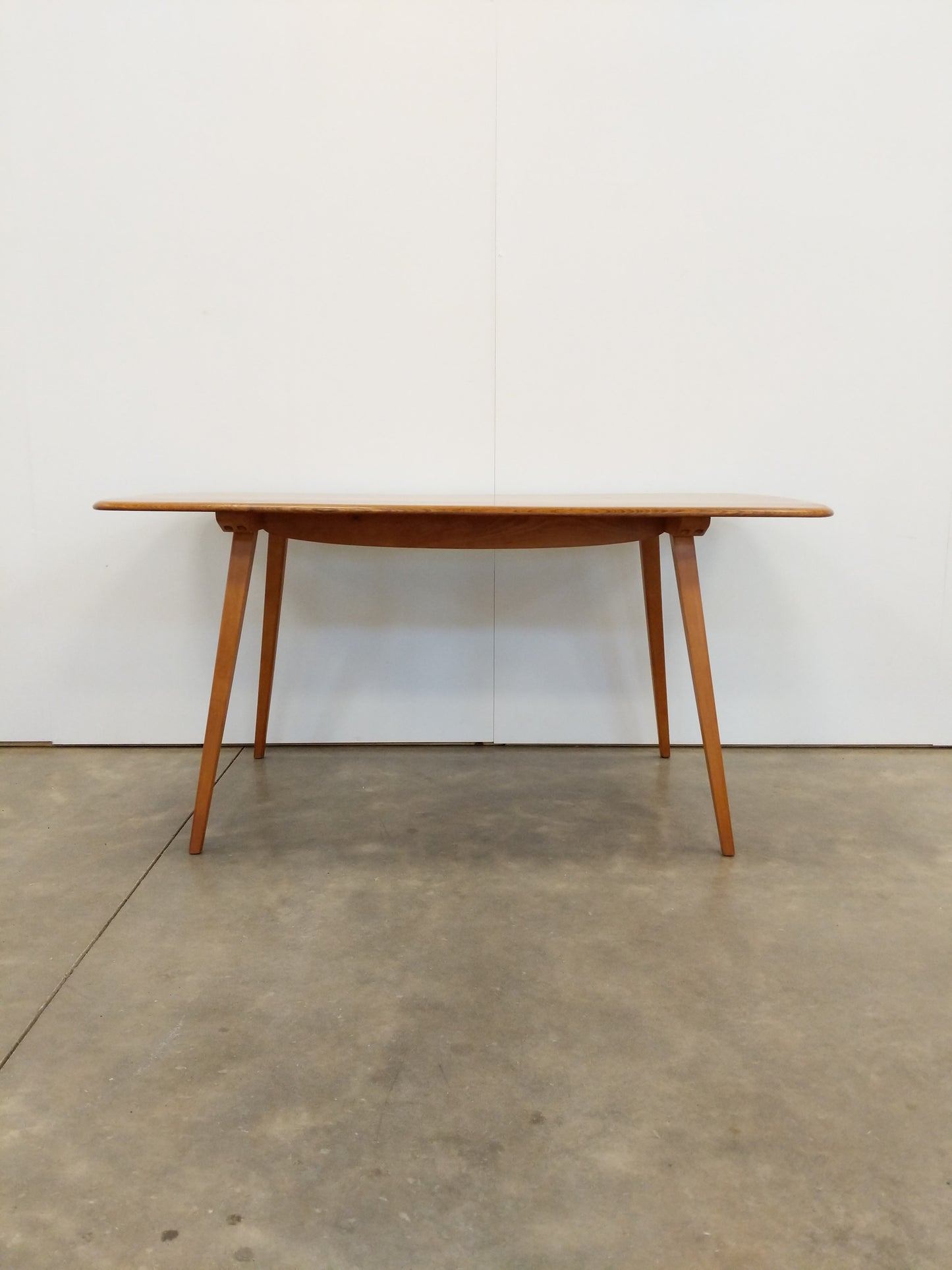 Vintage Ercol Mid Century Modern Plank Dining Table
