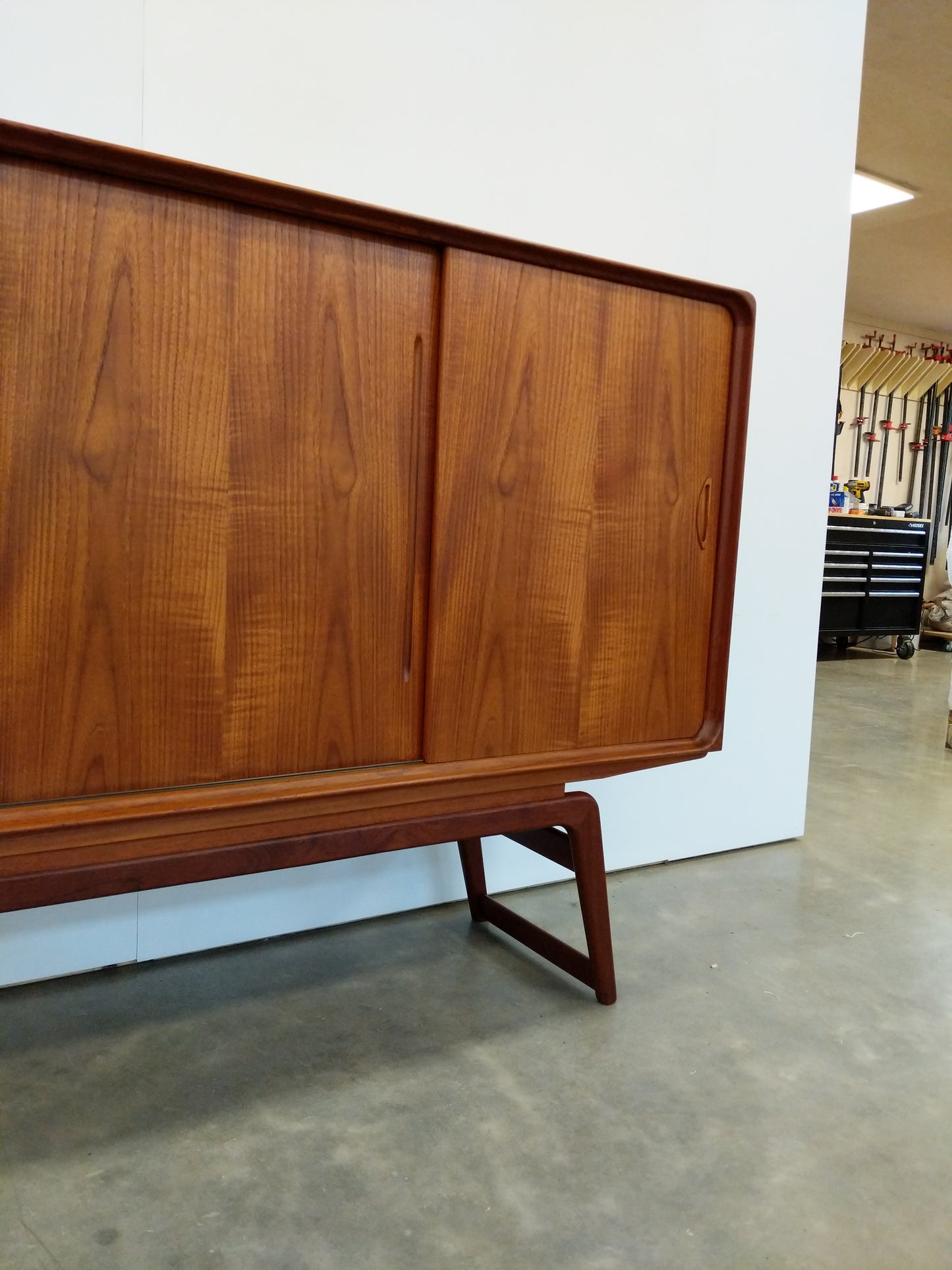 Vintage Danish Modern Teak Sideboard by Clausen & Søn