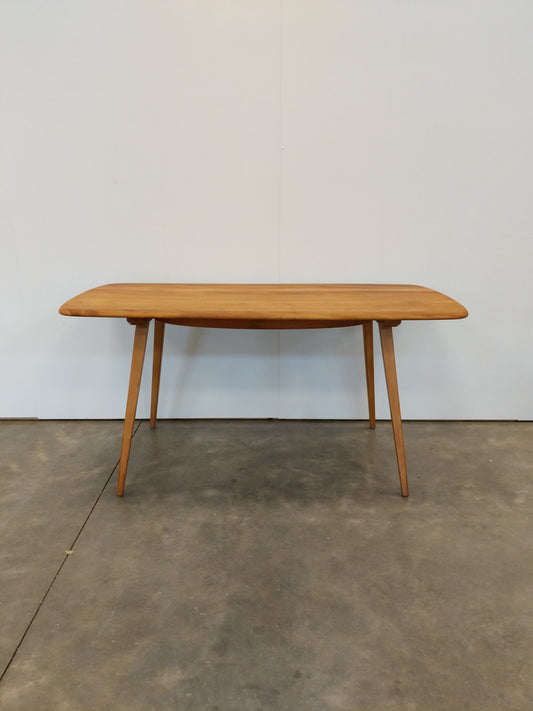 Vintage Ercol Mid Century Modern Plank Dining Table