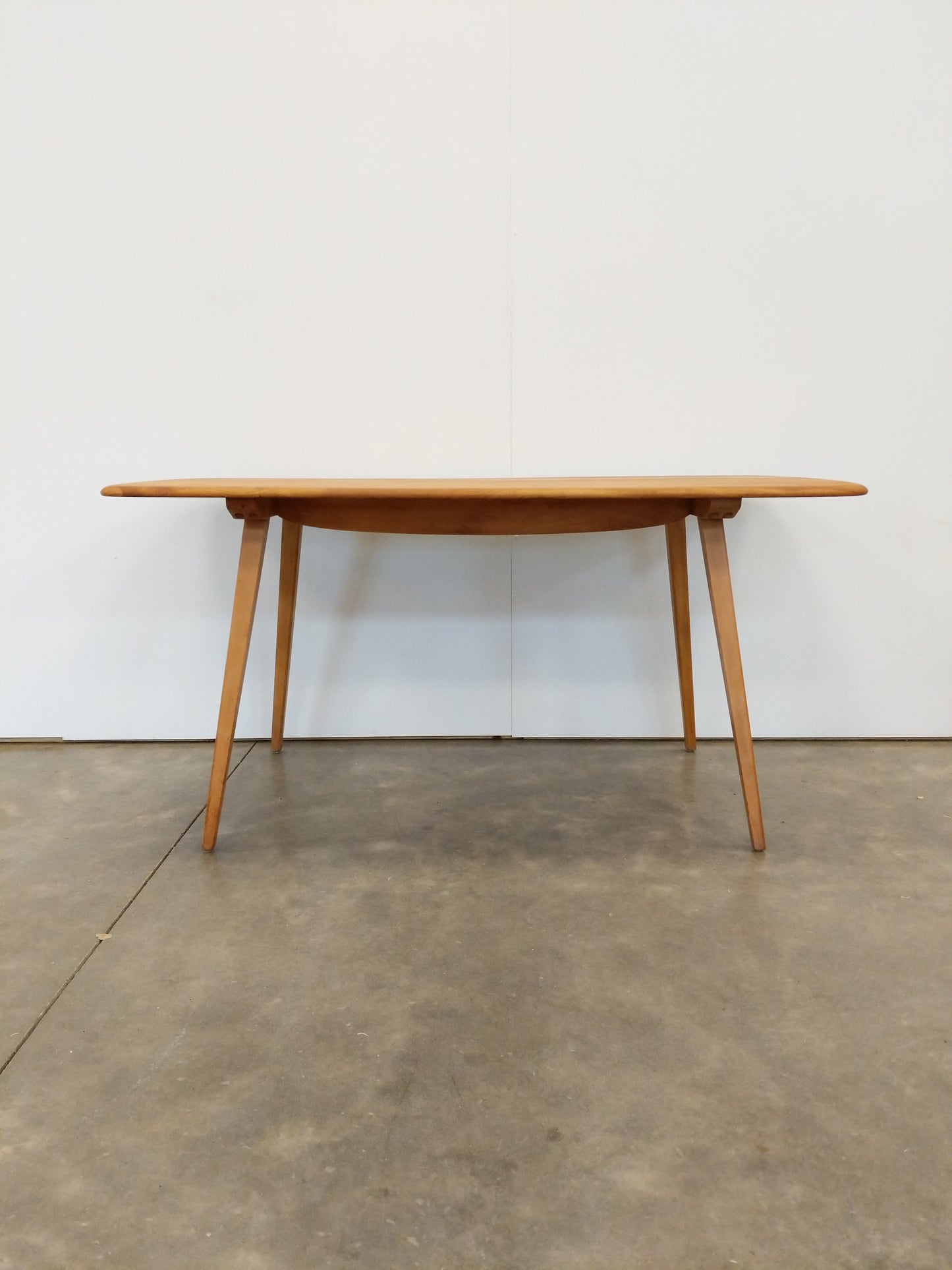 Vintage Ercol Mid Century Modern Plank Dining Table