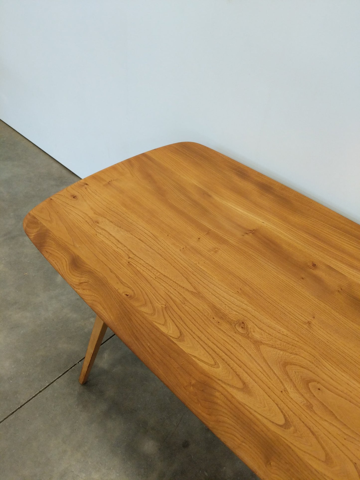 Vintage Ercol Mid Century Modern Plank Dining Table
