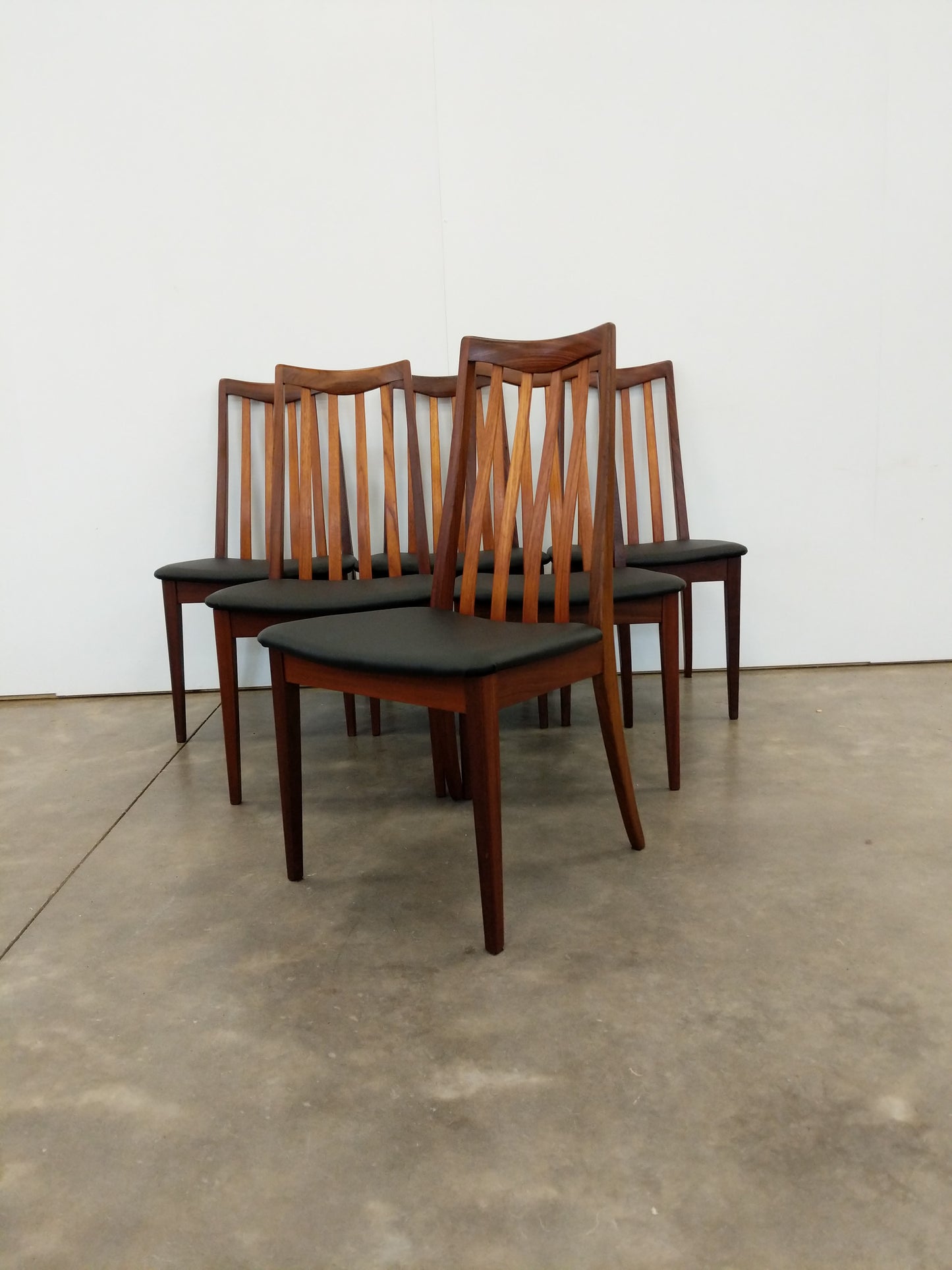 Set of 6 Vintage Mid Century Modern Dining Chairs by G Plan