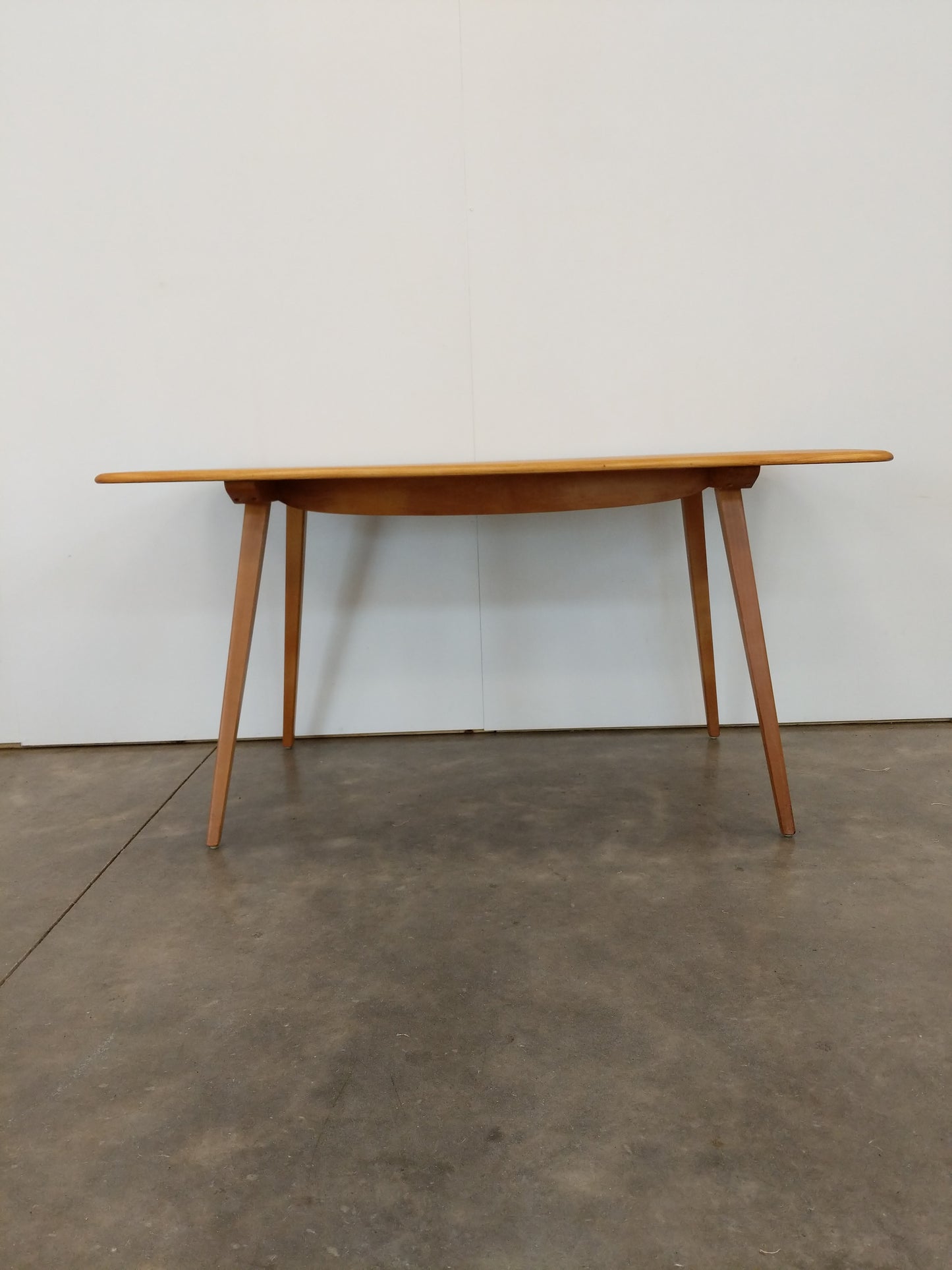 Vintage Ercol Mid Century Modern Plank Dining Table
