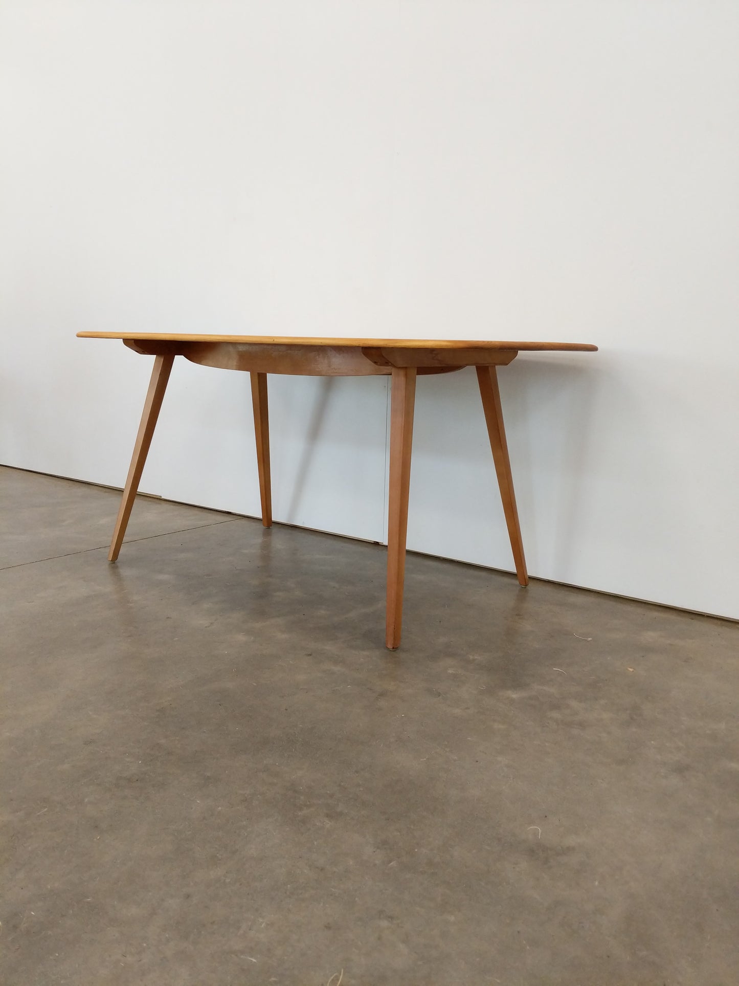 Vintage Ercol Mid Century Modern Plank Dining Table