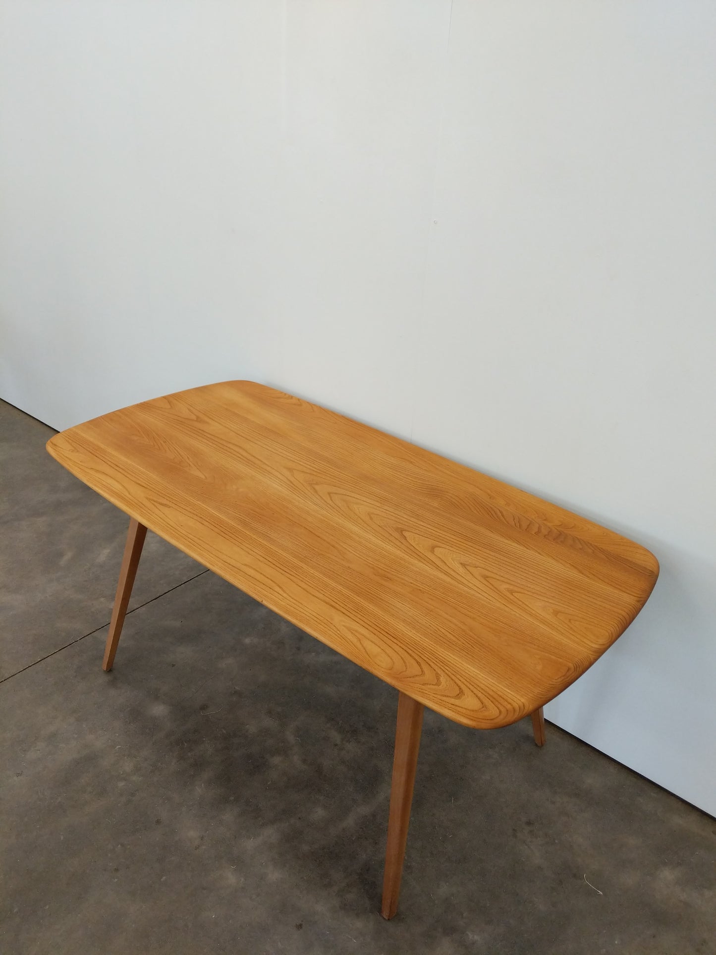 Vintage Ercol Mid Century Modern Plank Dining Table