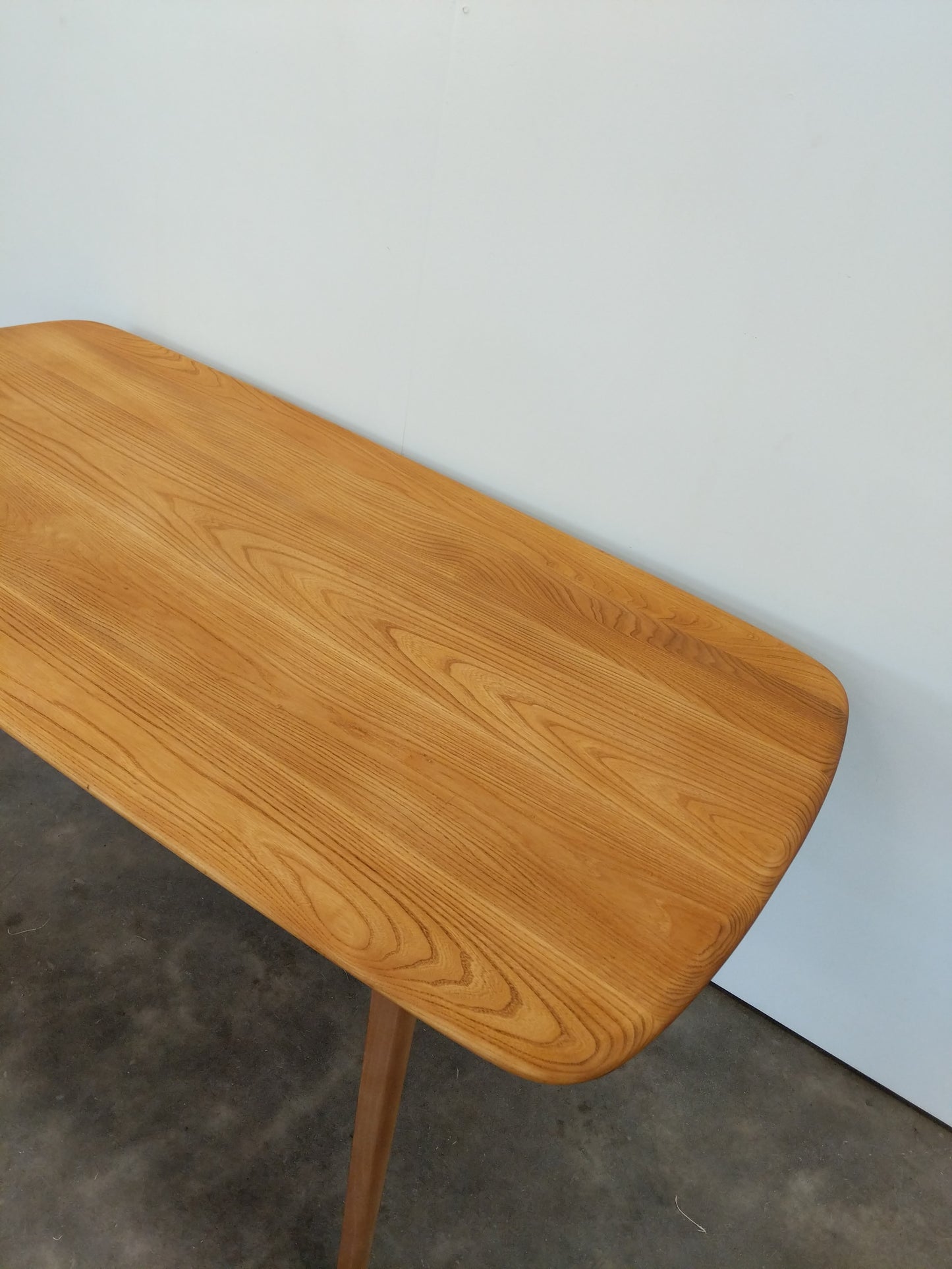 Vintage Ercol Mid Century Modern Plank Dining Table