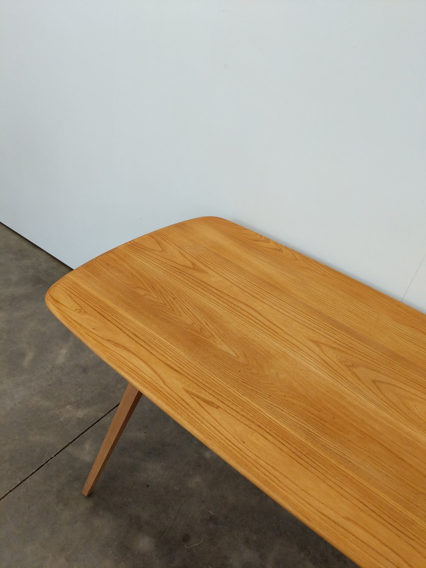 Vintage Ercol Mid Century Modern Plank Dining Table