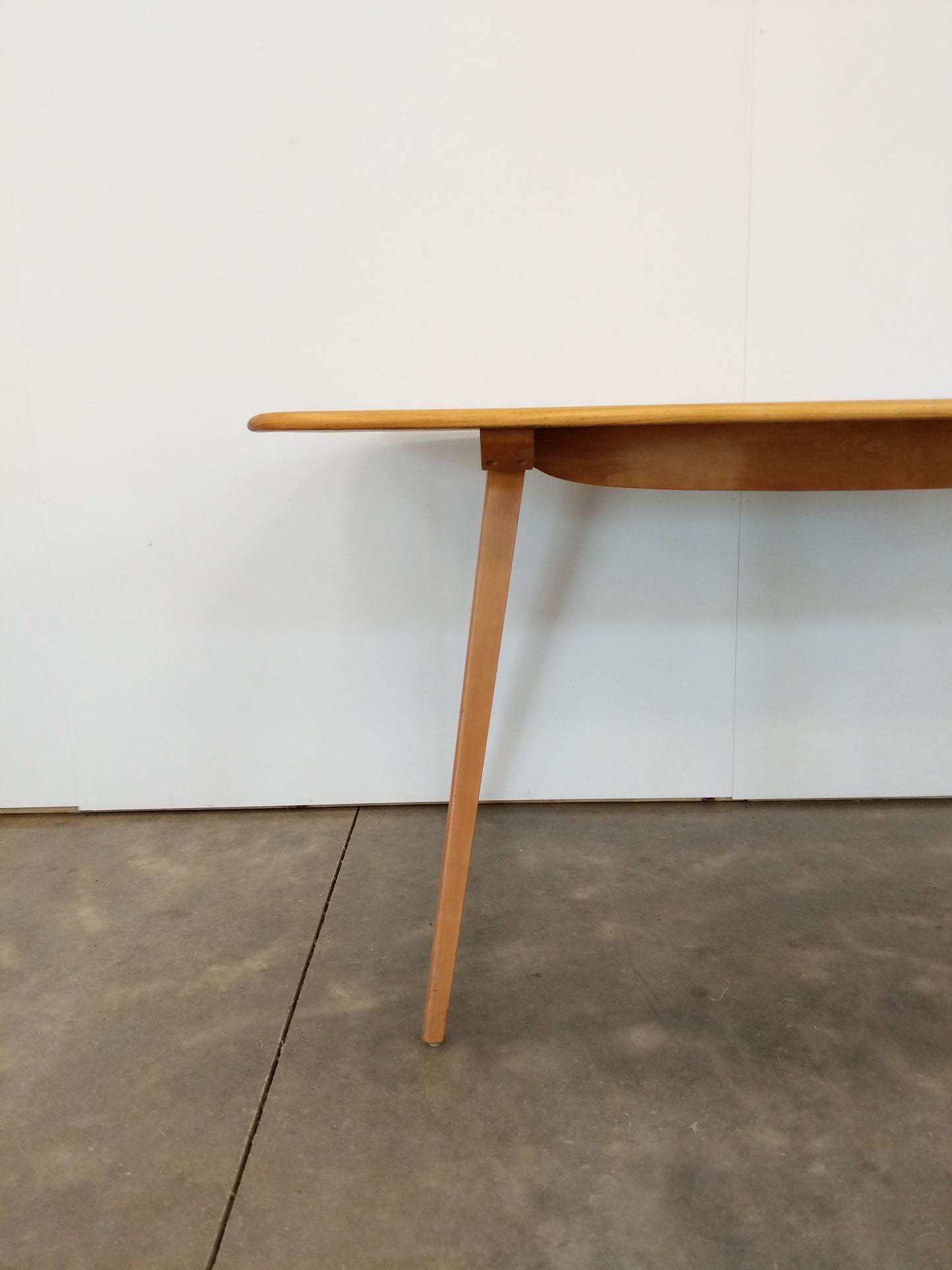 Vintage Ercol Mid Century Modern Plank Dining Table