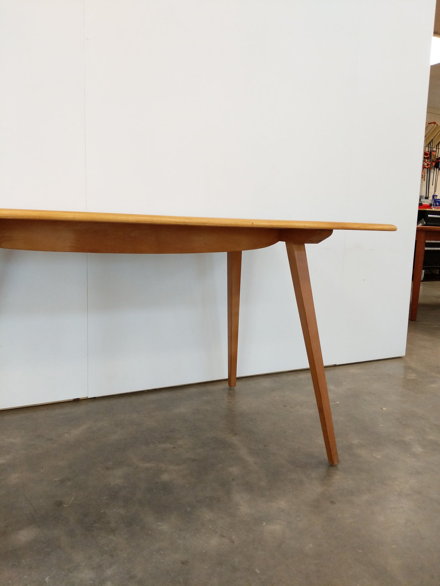 Vintage Ercol Mid Century Modern Plank Dining Table