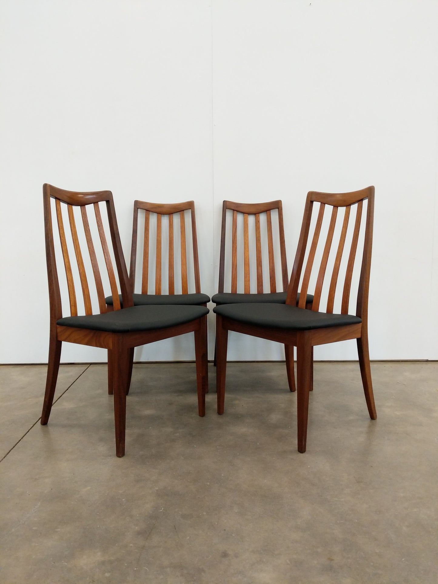 Set of 4 Vintage Mid Century Modern Dining Chairs by G Plan