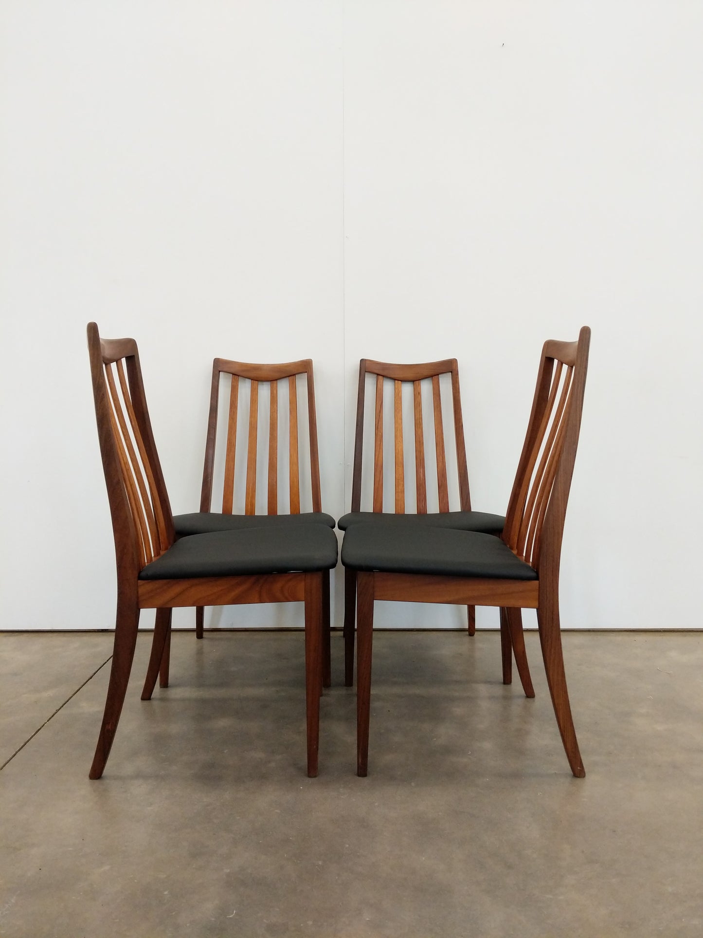 Set of 4 Vintage Mid Century Modern Dining Chairs by G Plan