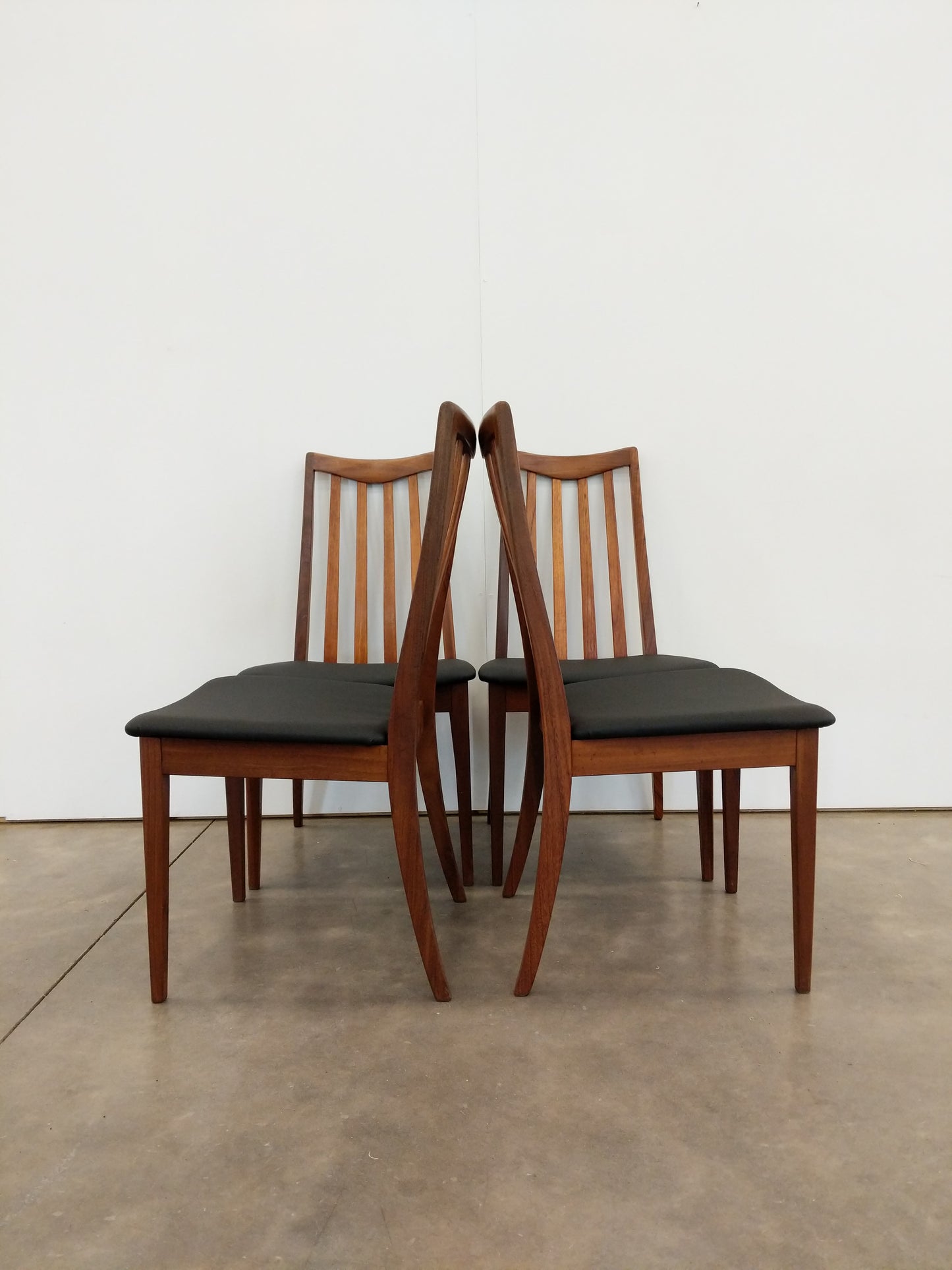 Set of 4 Vintage Mid Century Modern Dining Chairs by G Plan