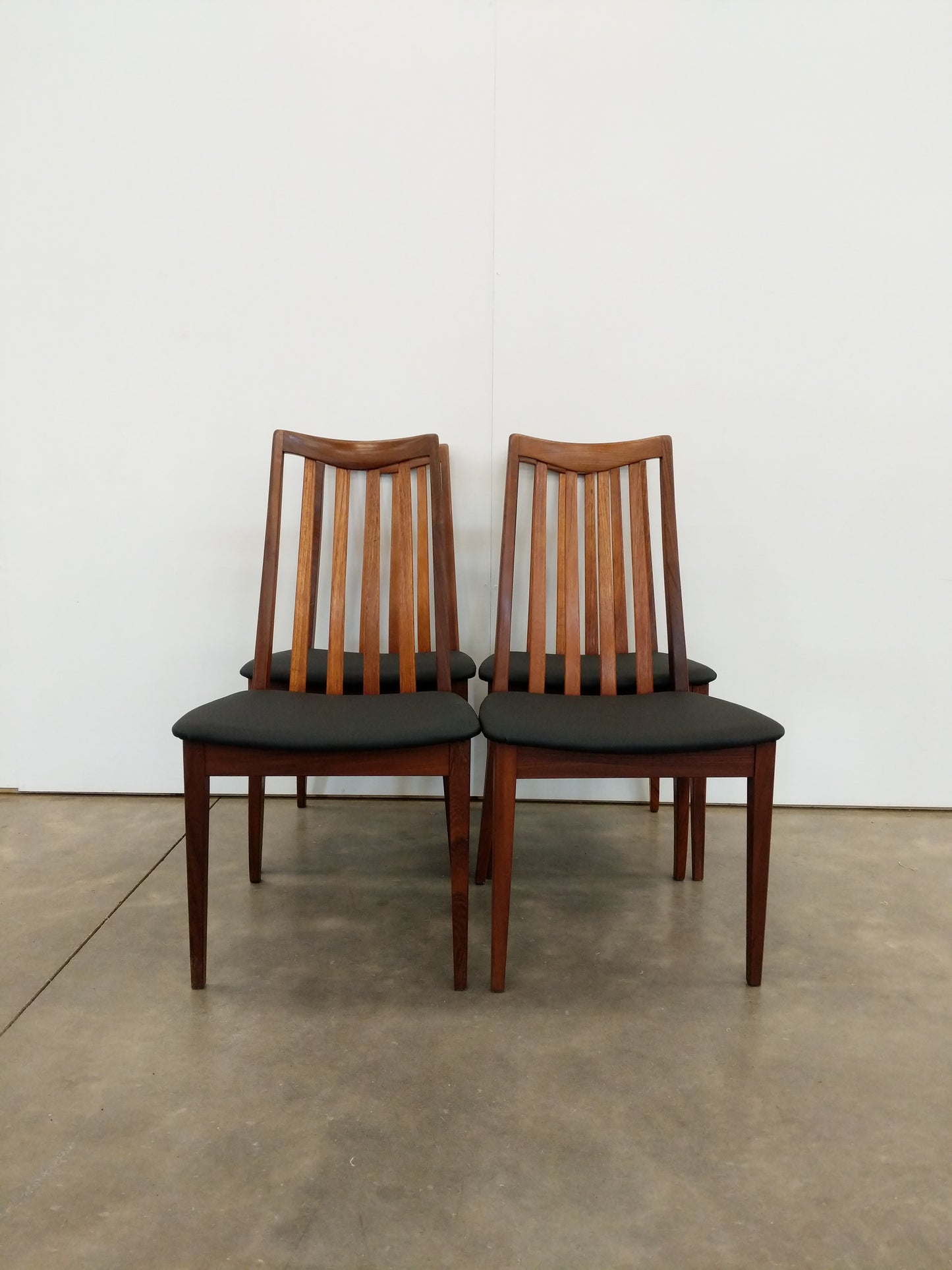 Set of 4 Vintage Mid Century Modern Dining Chairs by G Plan