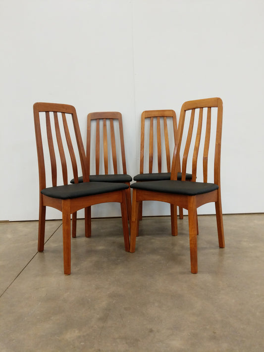 Set of 4 Vintage Mid Century Modern Dining Chairs by Benny Linden