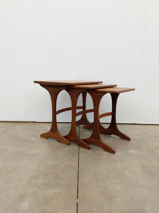 Set of Vintage Mid Century Modern Teak Nesting Tables by G Plan