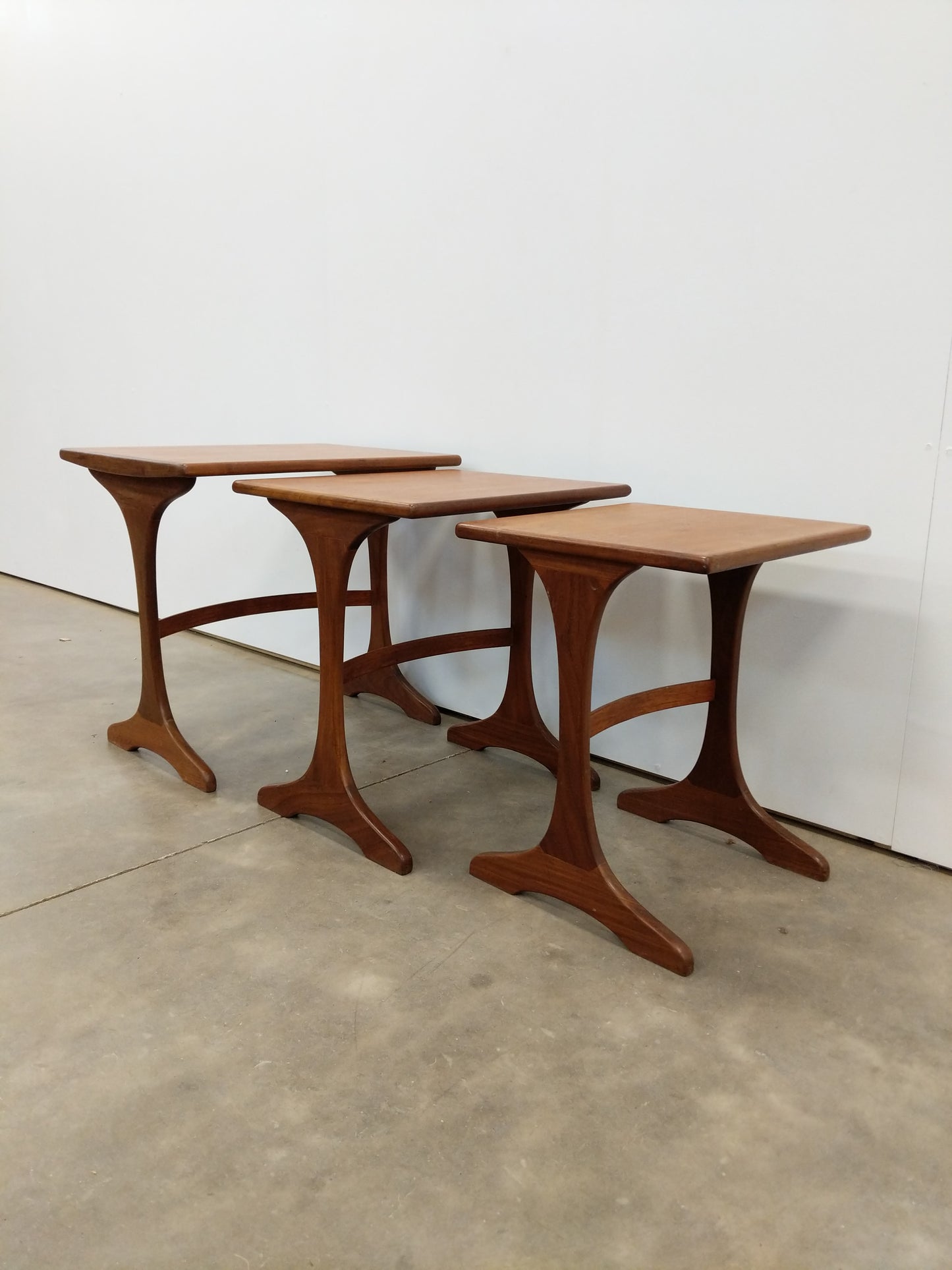 Set of Vintage Mid Century Modern Teak Nesting Tables by G Plan