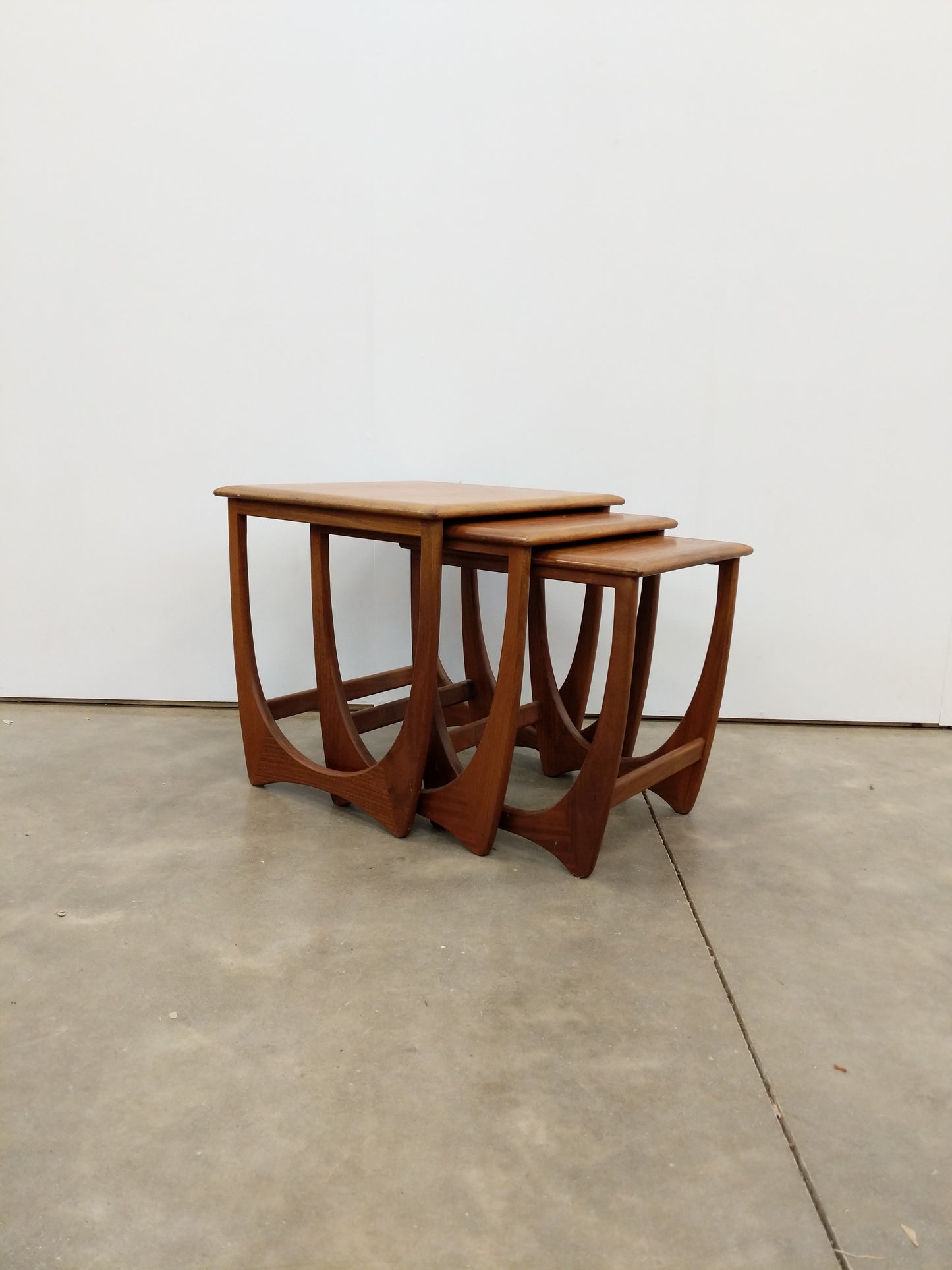 Set of Vintage Mid Century Modern Teak Nesting Tables by G Plan