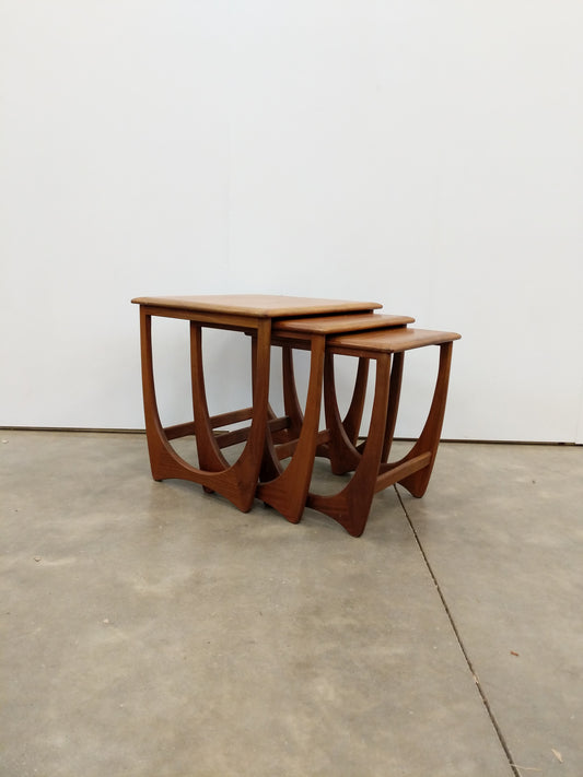 Set of Vintage Mid Century Modern Teak Nesting Tables by G Plan
