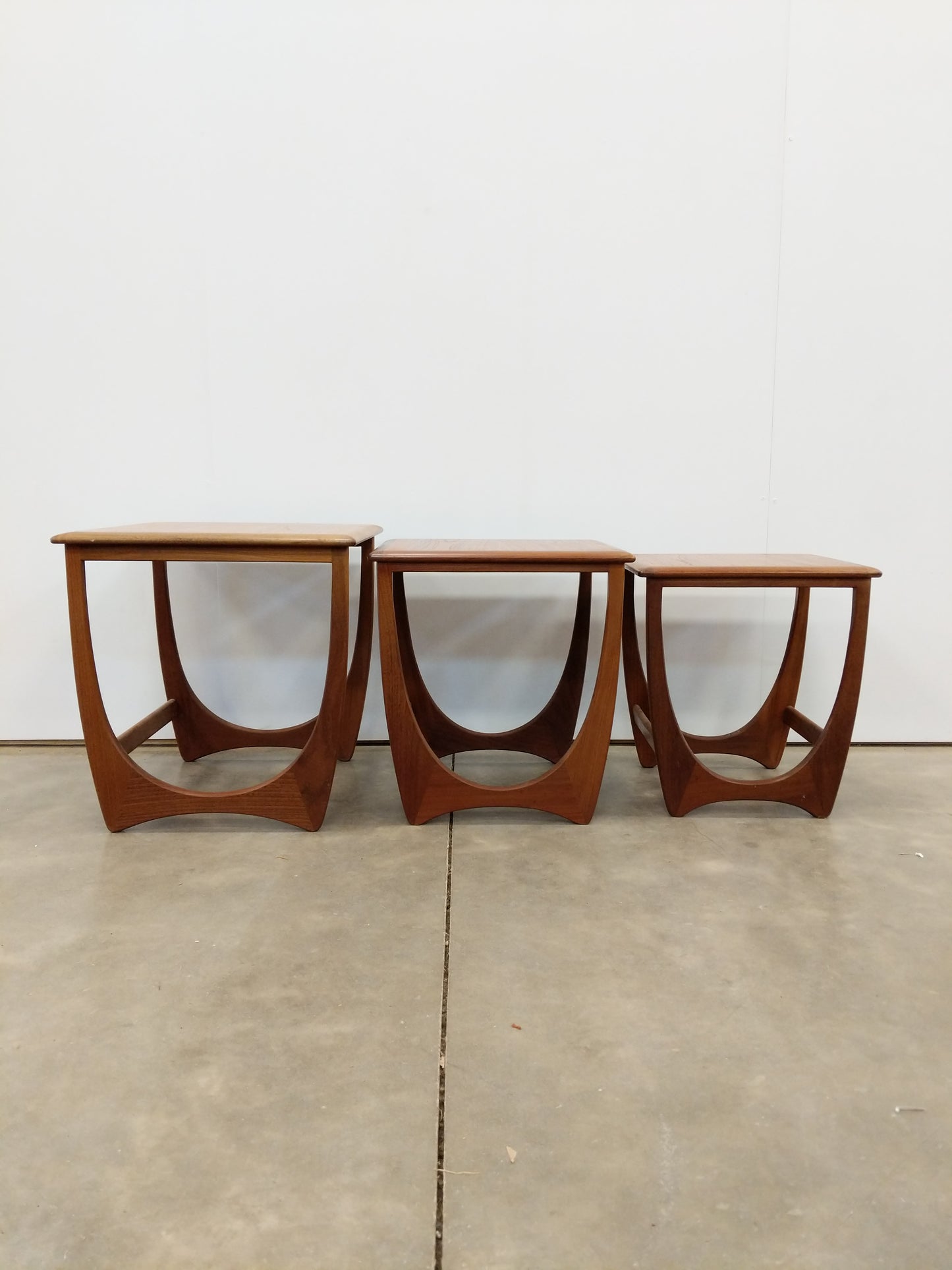 Set of Vintage Mid Century Modern Teak Nesting Tables by G Plan